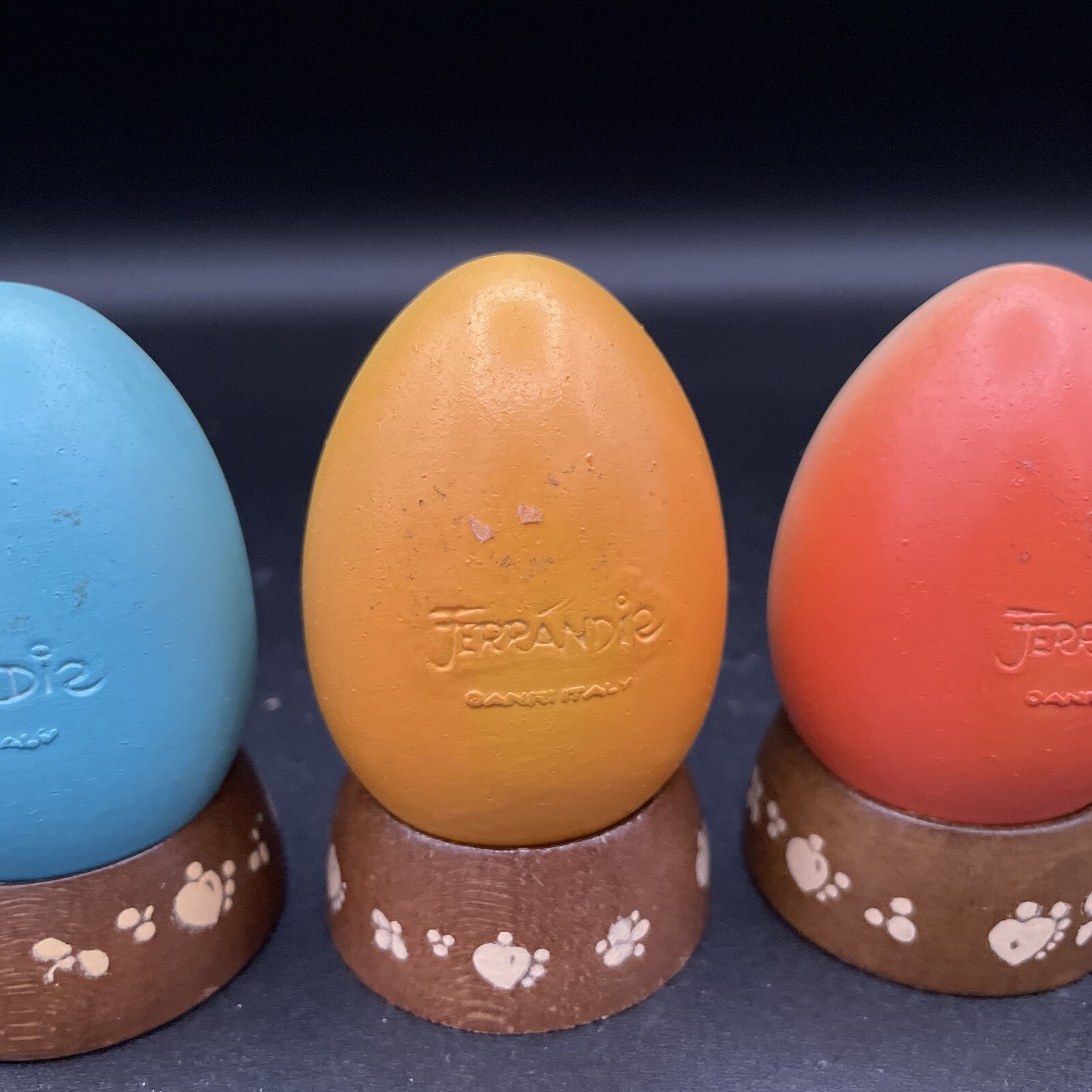 Vintage Anri Italy – Ferrandiz Annual Eggs – LOT of 4 – 1978, 1979, 1980, 1981