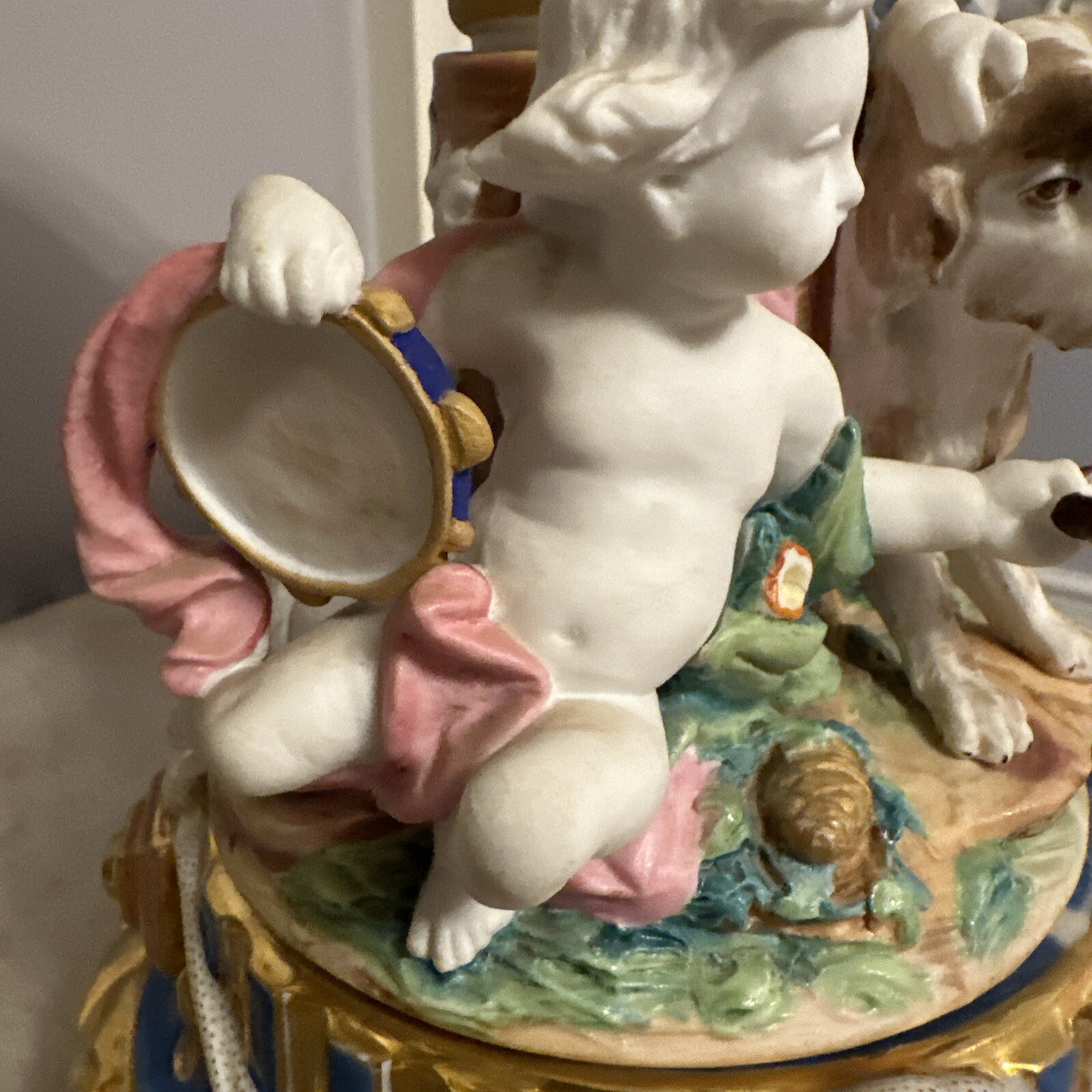 Cherub Porcelain Compotes , 19TH Century -Antique Compotes