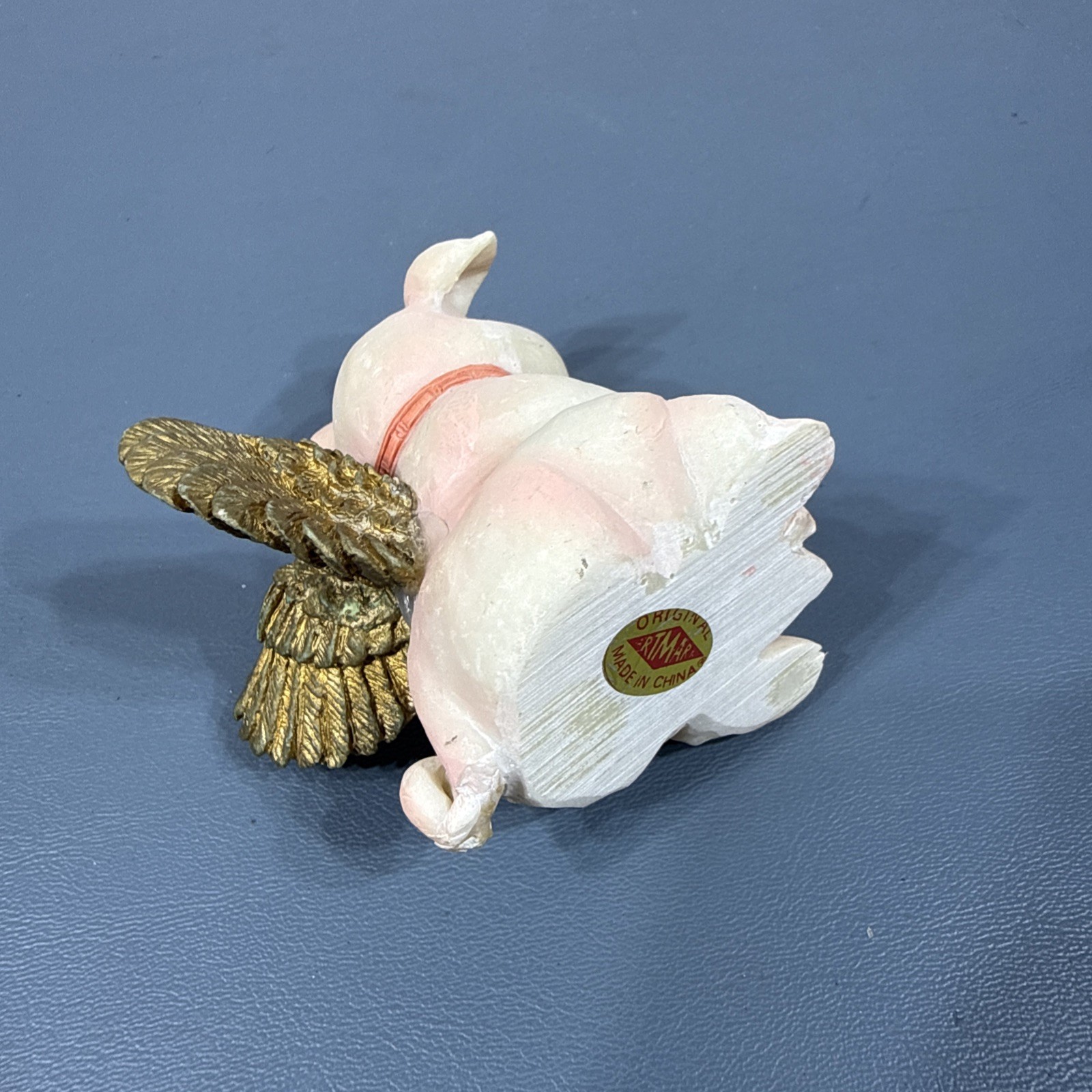 Vintage Flying Pig Winged Angle Artmark 3″ X 2″ Farm Country Collectible