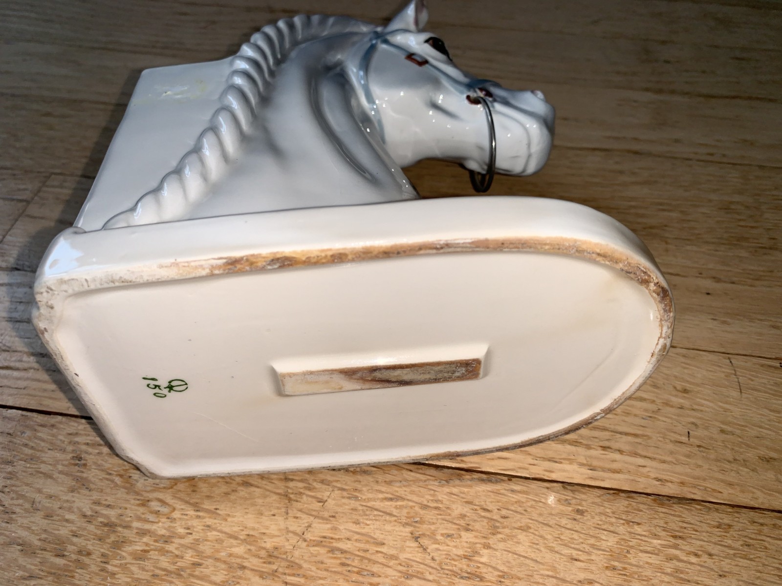 Vintage Horse Head Bookend Planters Set of 2