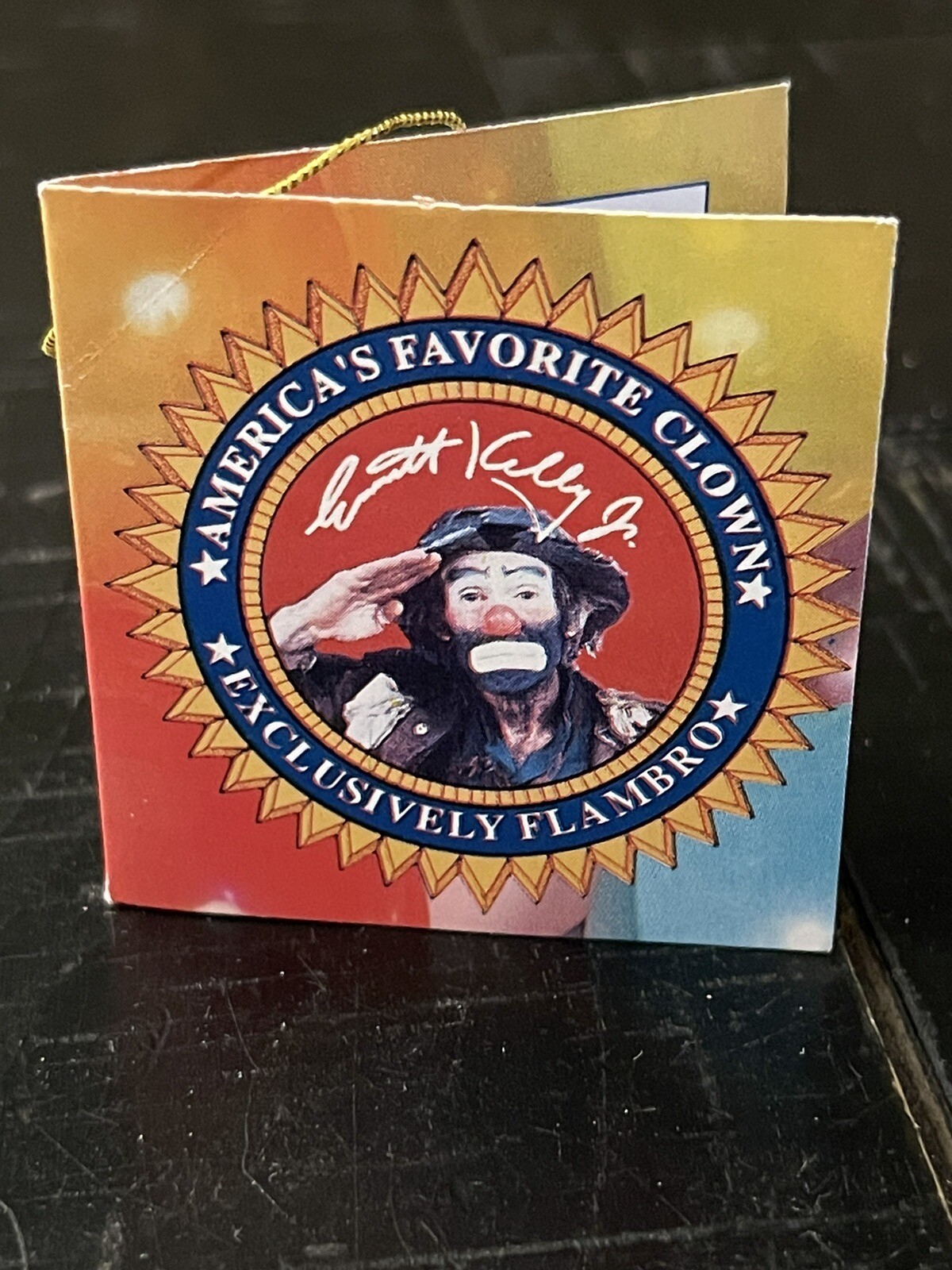 Emmett Kelly San Francisco Music Box Company Clown w/ Gold Stars Flambro – Works