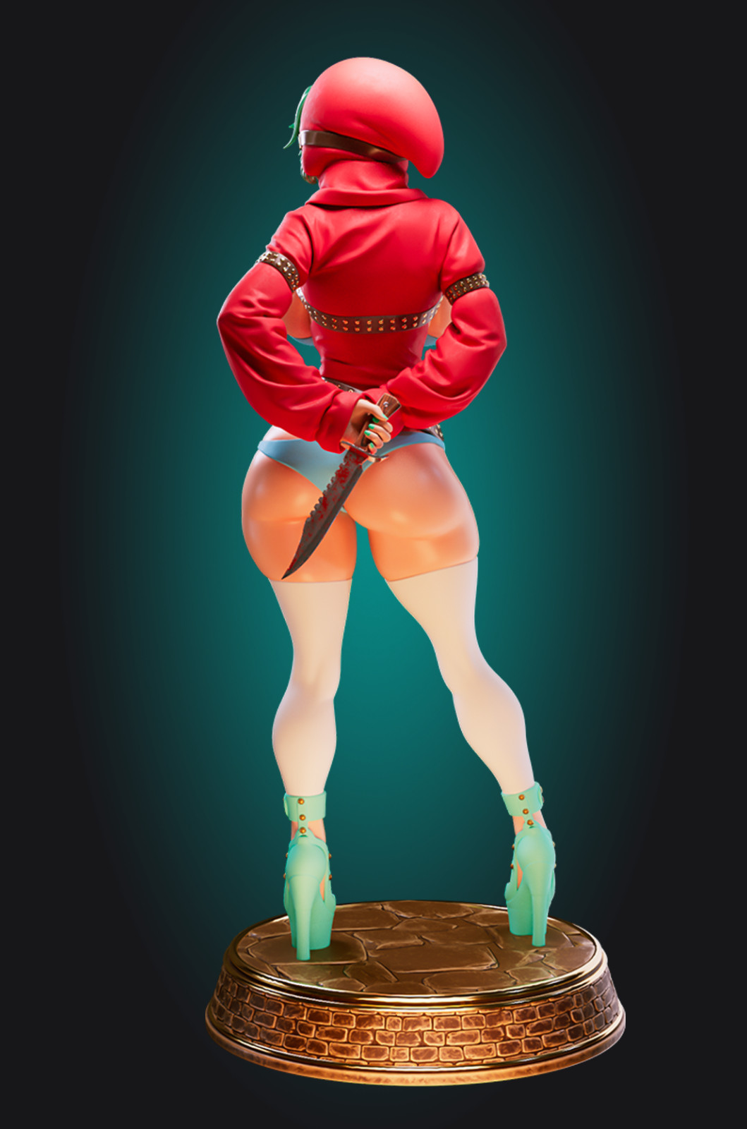 Officer Rhu – Shy Gal SFW/NSFW Resin 1:4-1:24 Unpainted Model Kit