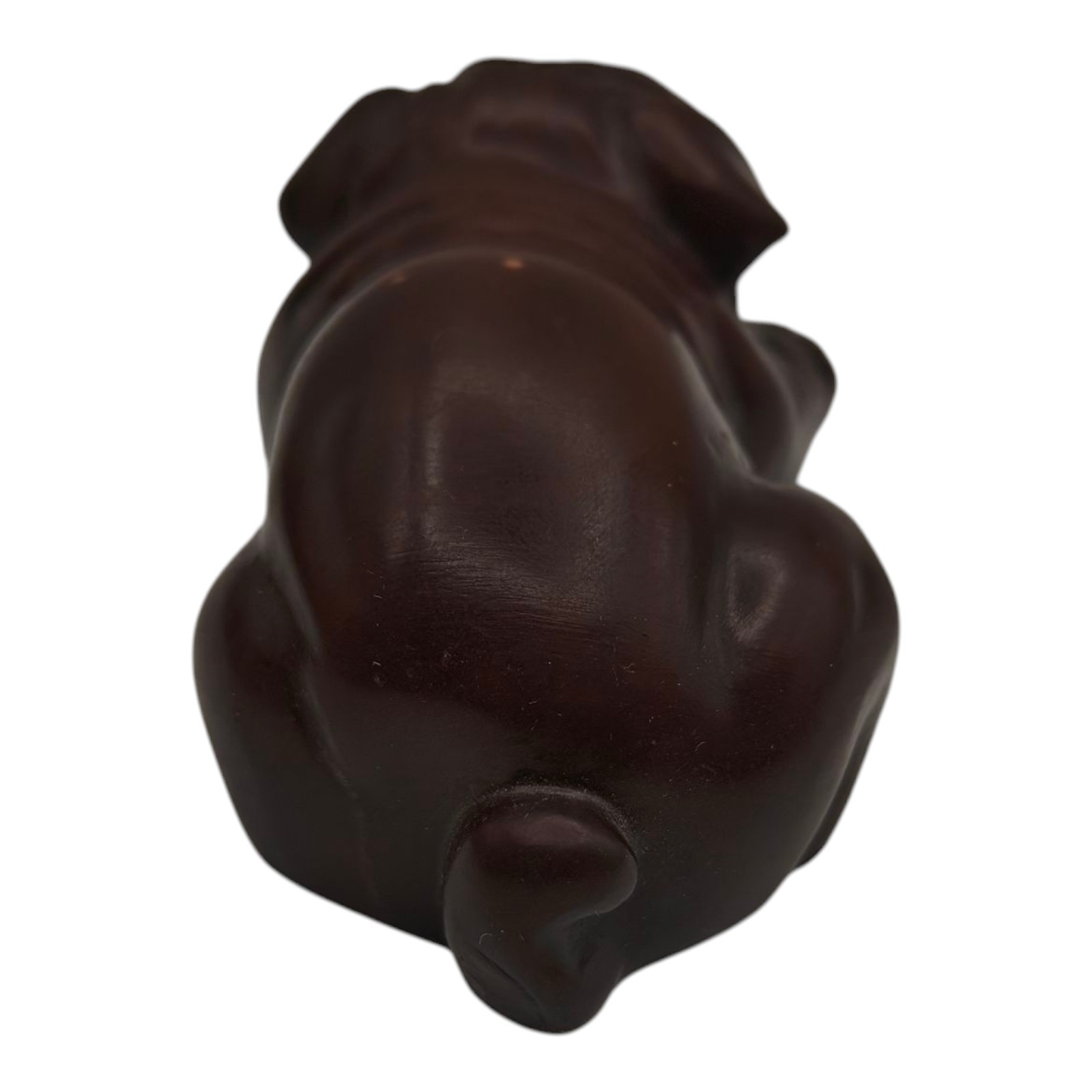 English Bulldog Figurine Deep Rich Color Solid Resin Dog Paperweight