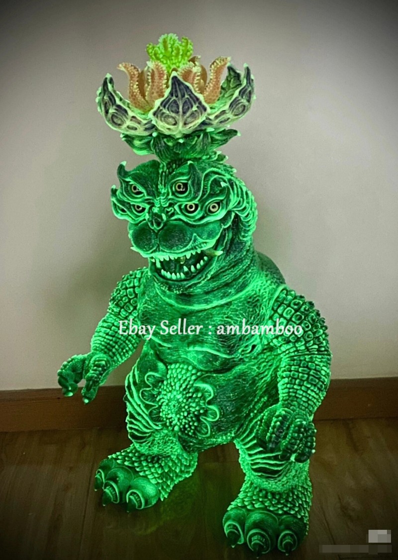 BODA Studio Crested Flower Dragon Luminous Sofubi Figure Model Collect Rare 57cm