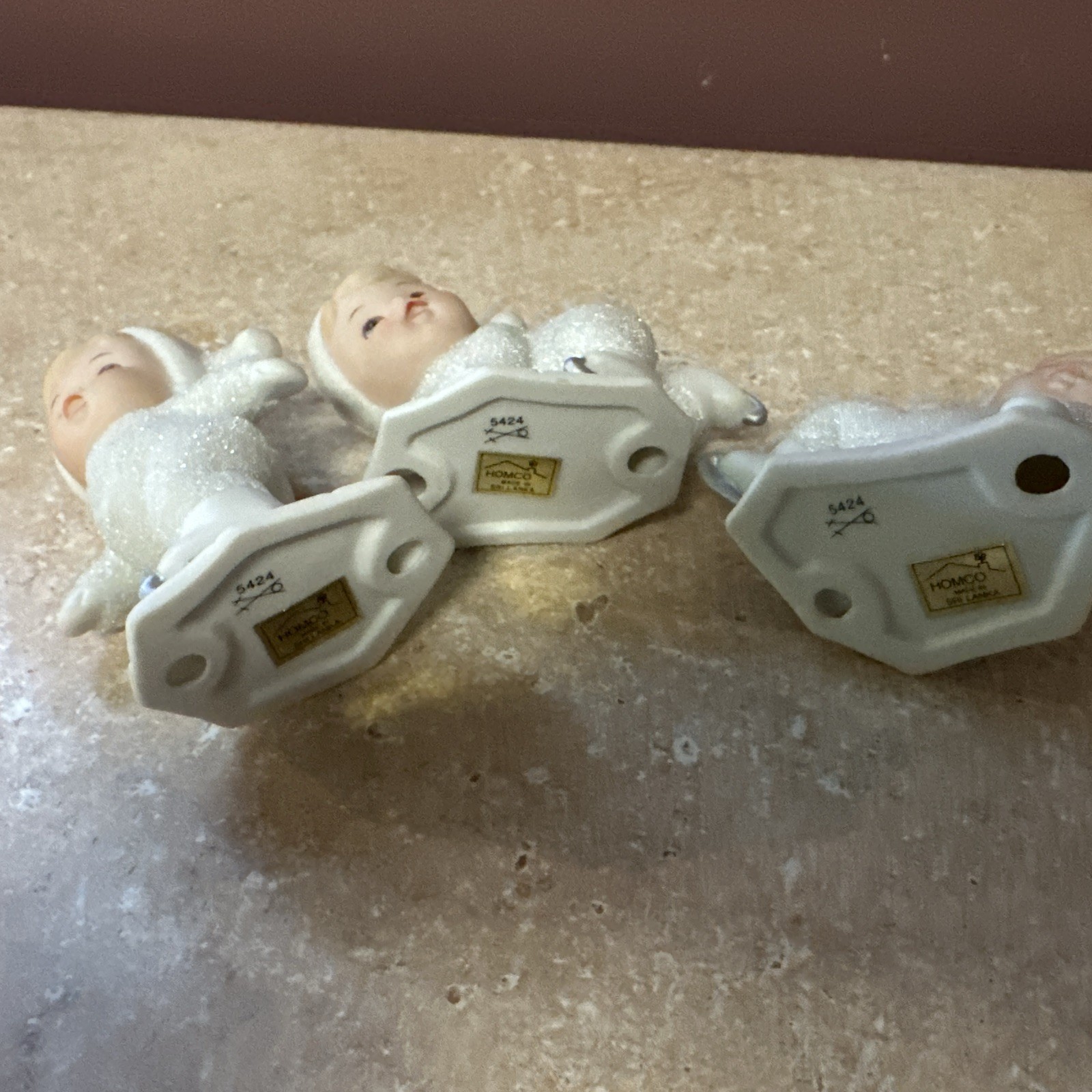 Snow Babies Figurines Set Of 3 Home Interiors