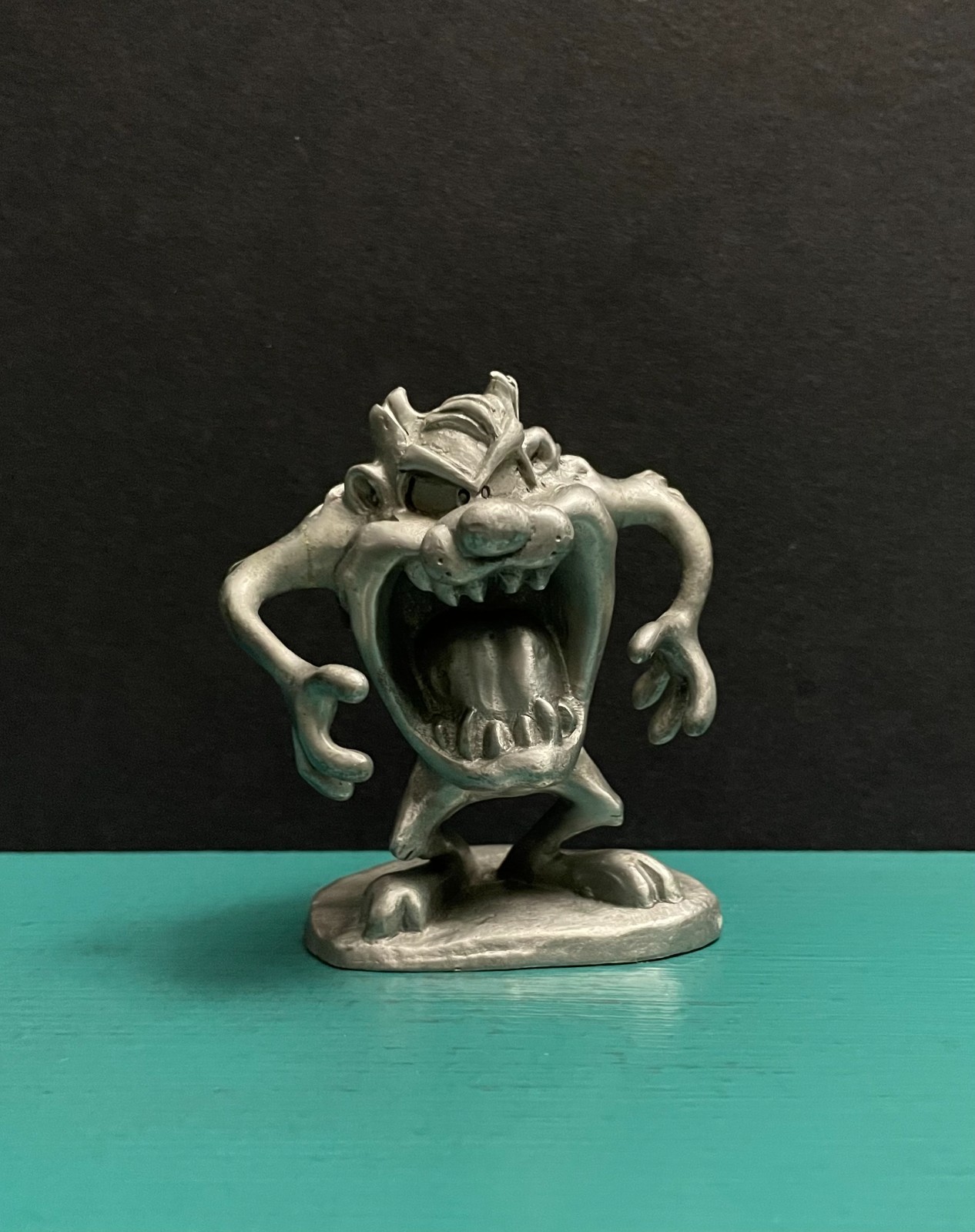 Warner Bros Pewter Taz Tasmanian Devil Growl Looney Tunes Cartoon Art Figurine