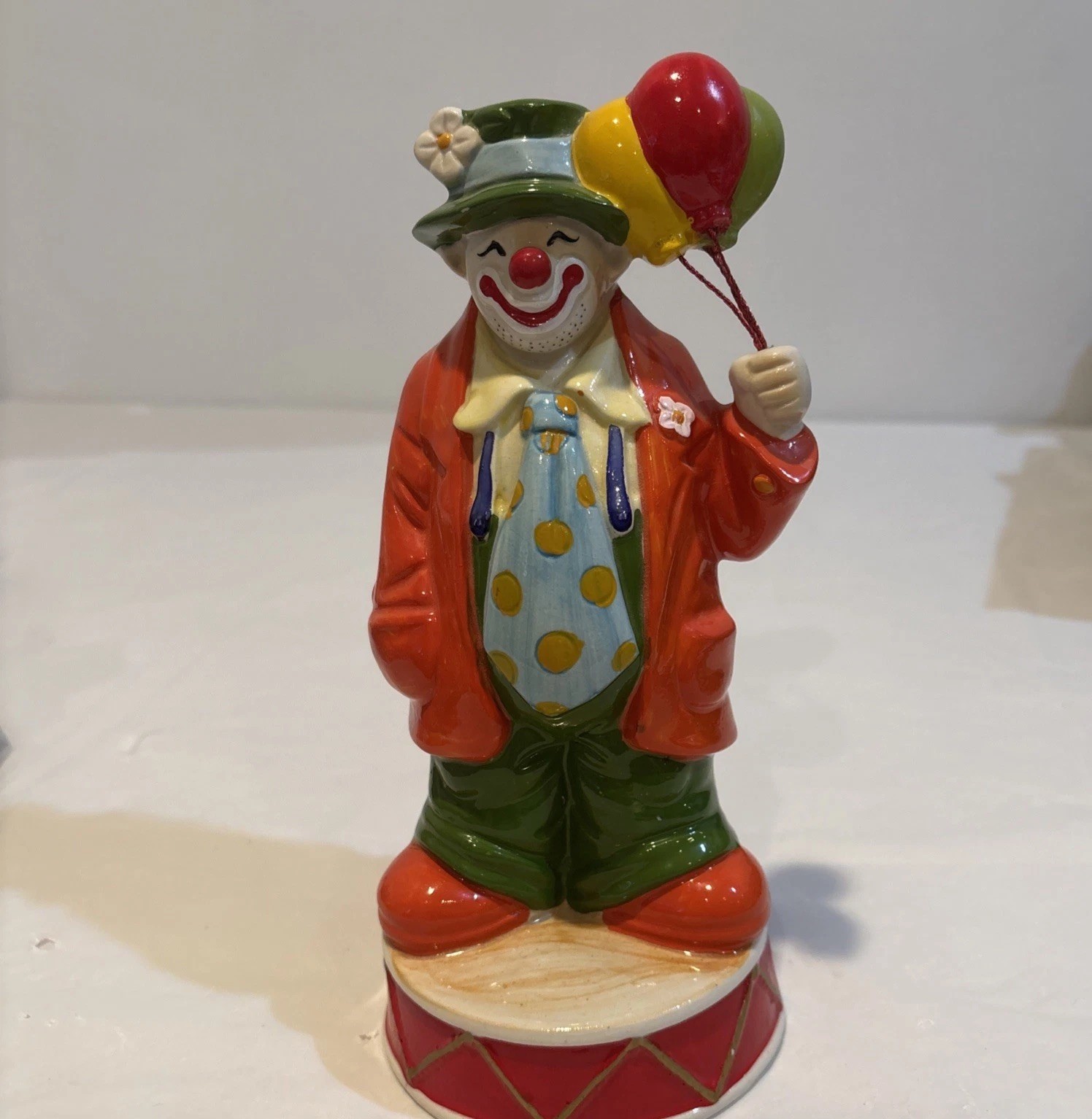 Enesco Happy Clown Music Box Wind Up Plays You Light Up My Life