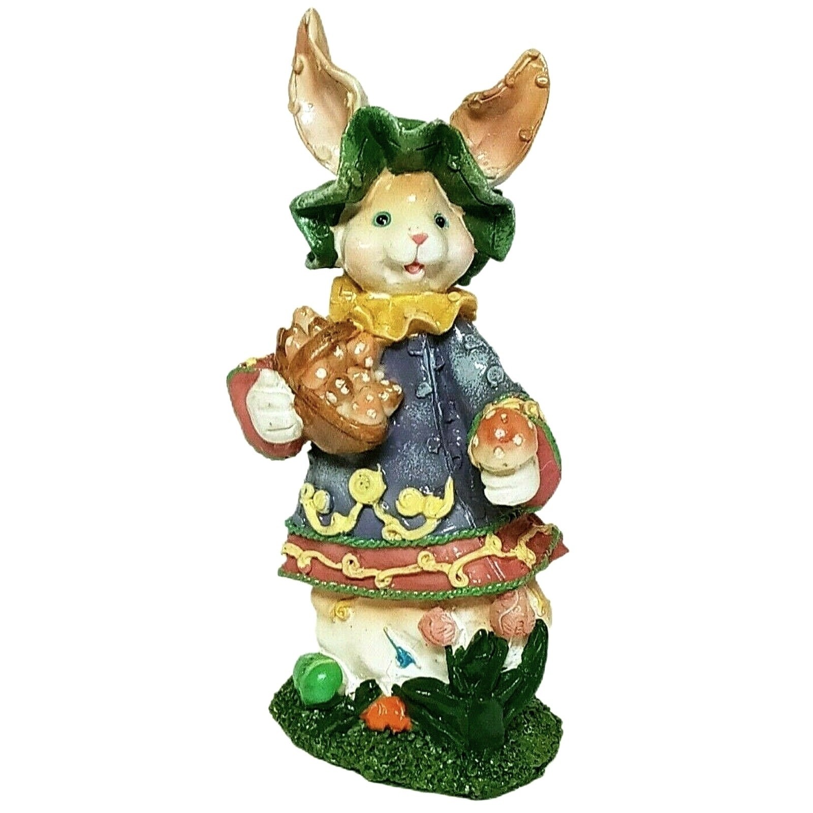 Vintage Rabbit Figurine Decor Cozy Home Accent Easter Spring Hobbit Decoration