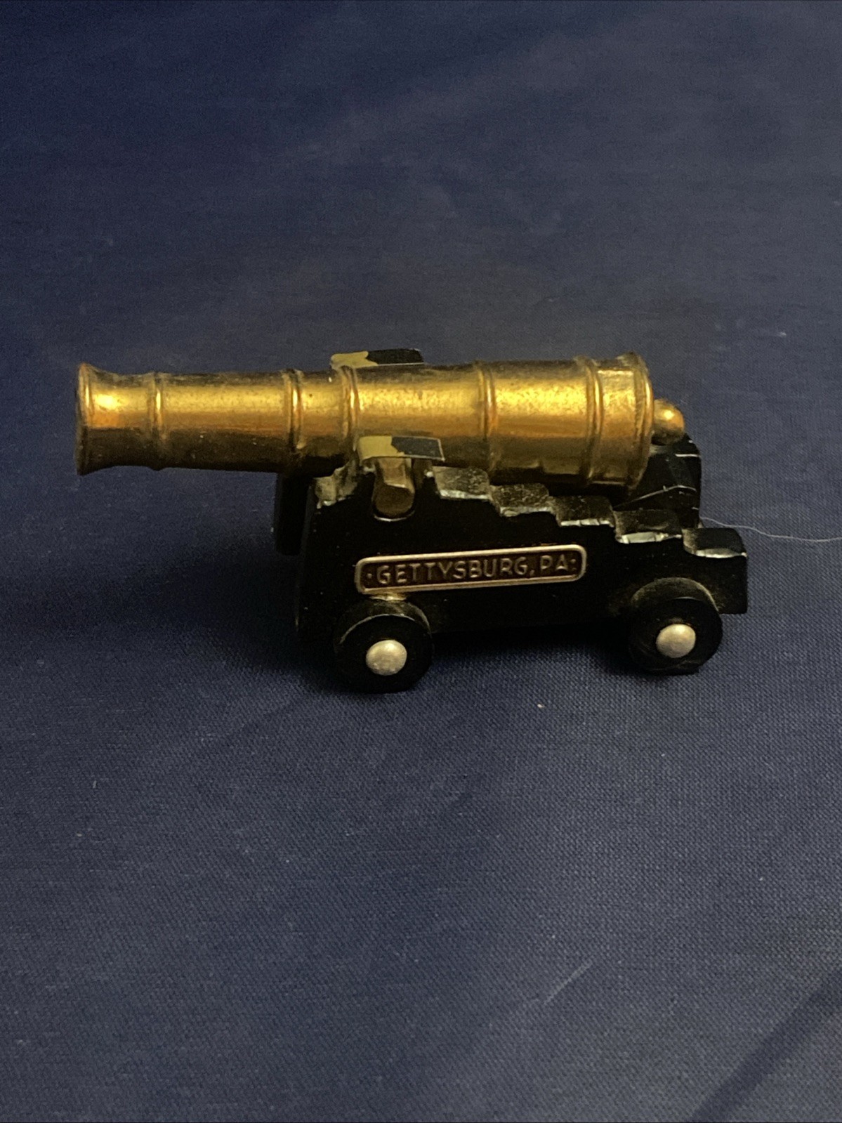 Vintage Gettysburg Miniature Cannon – Brass & Cast Iron Souvenir Model Japan