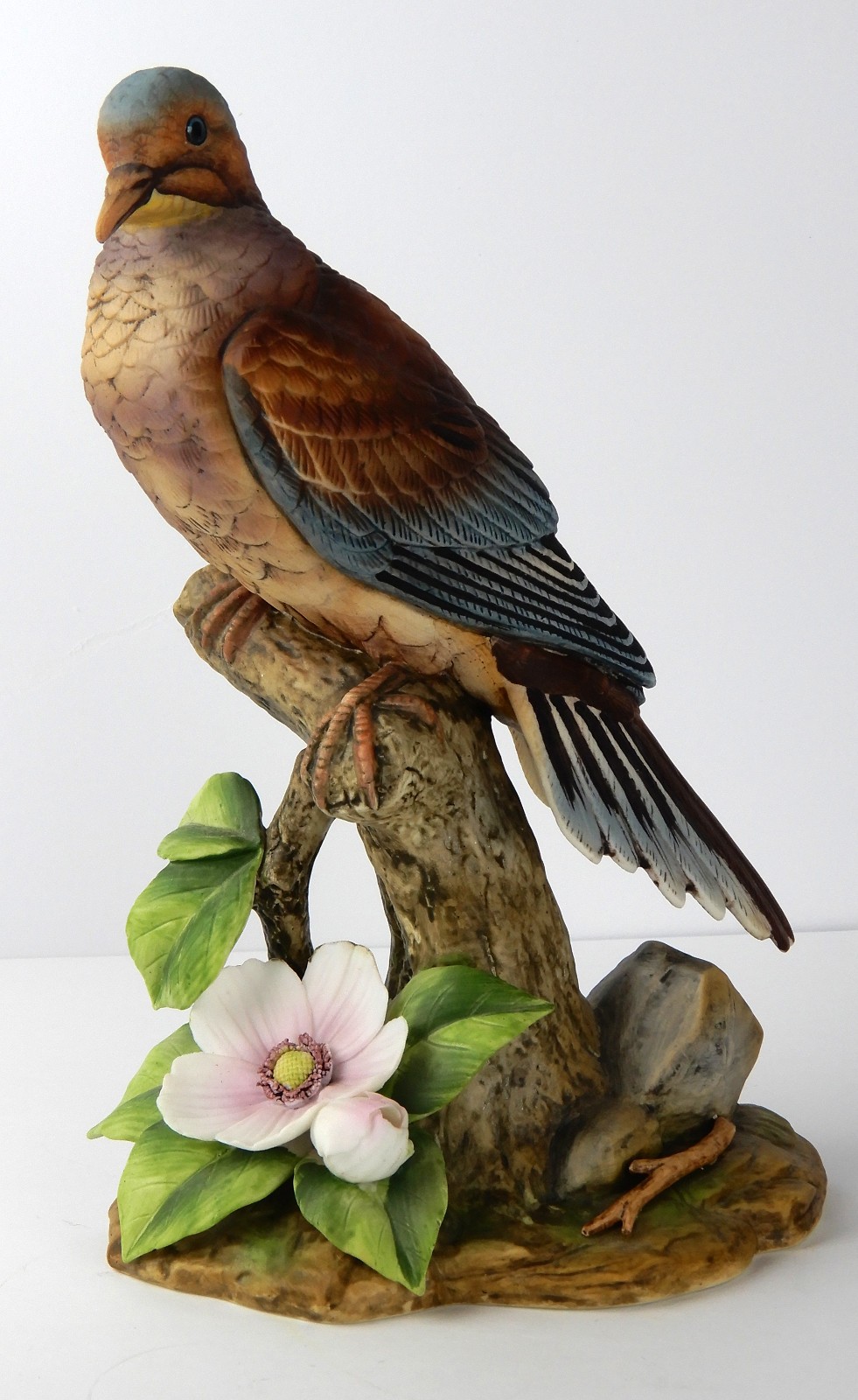 Vtg 1983 Andrea by Sadek #6807 Mourning Dove Bird Porcelain Figurine 9″ Japan