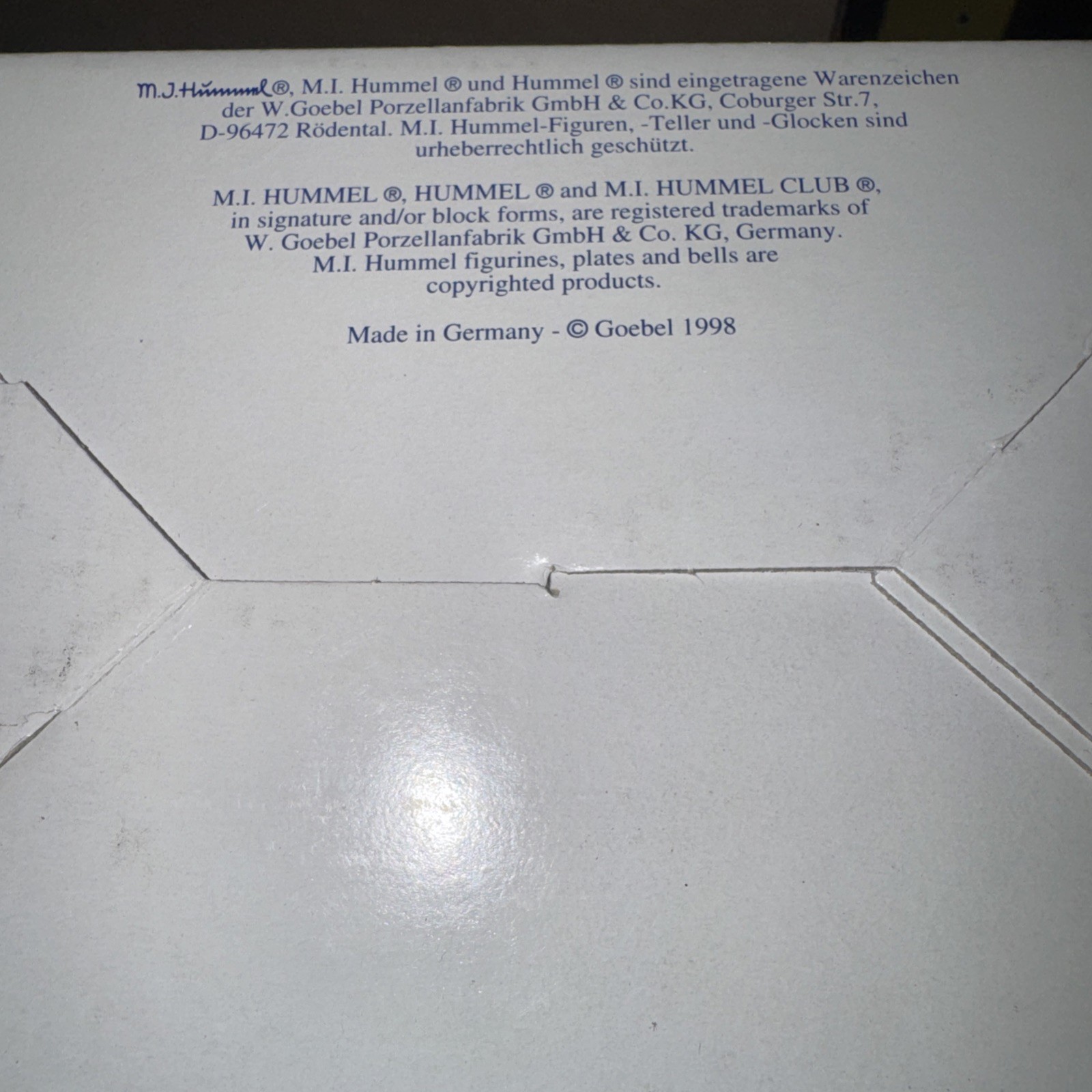7 EMPTY HUMMEL BOXES *NO FIGURES* 1990’s Some Paperwork In Boxes *Pictures*
