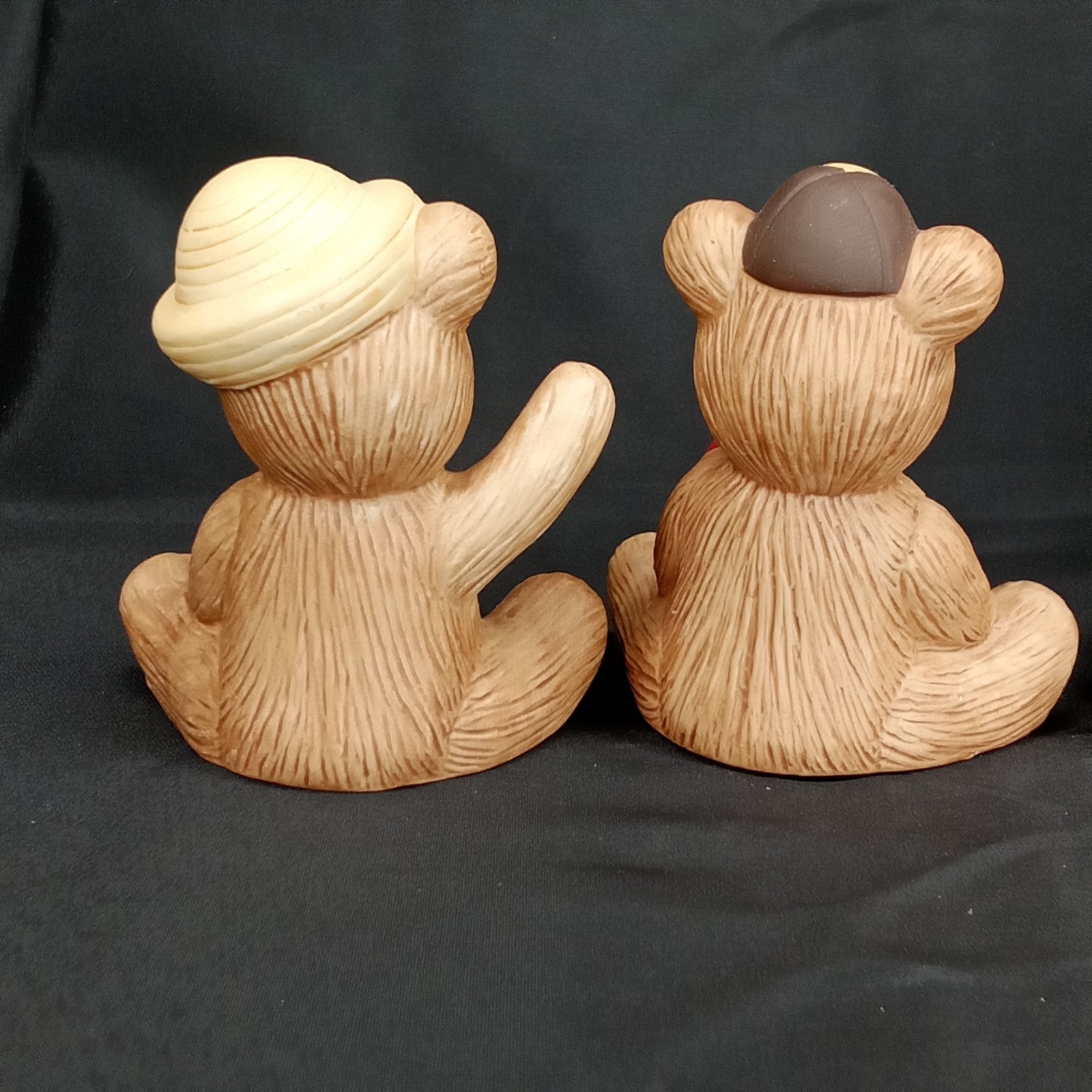 Vintage 1980s Home Interiors HomCo Teddy Bear Figurine Set Of 4