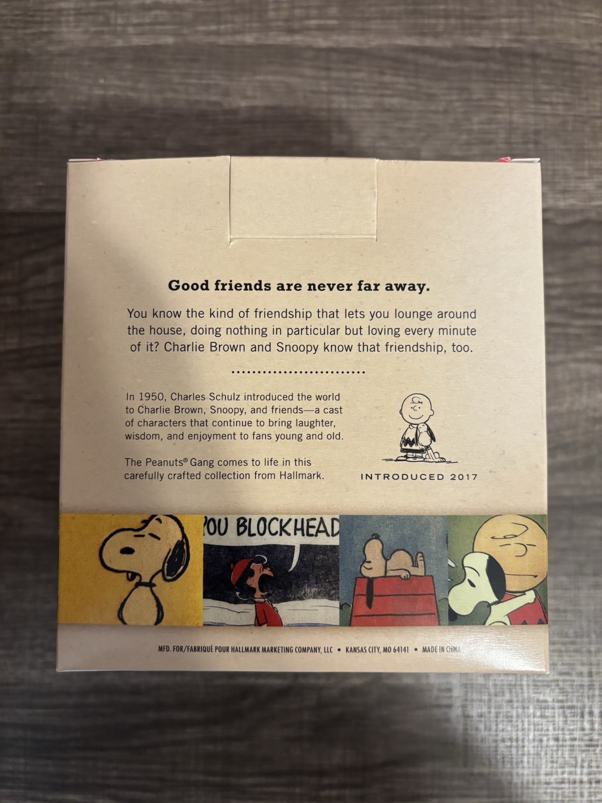 NEW IN BOX! Hallmark PEANUTS “Good friends are never far away.” Figurine 2017