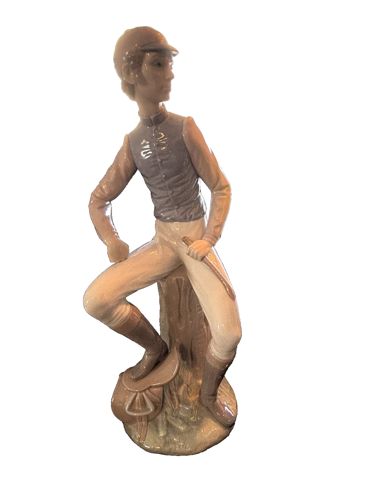 Lladro Large Jockey Figure 1341, Retired Excellent Shape! Retired in 1981.