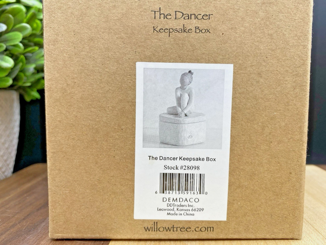 WILLOW TREE The Dancer Figurine Box w/Lid #28098 by Susan Lordi (NEW In BOX)