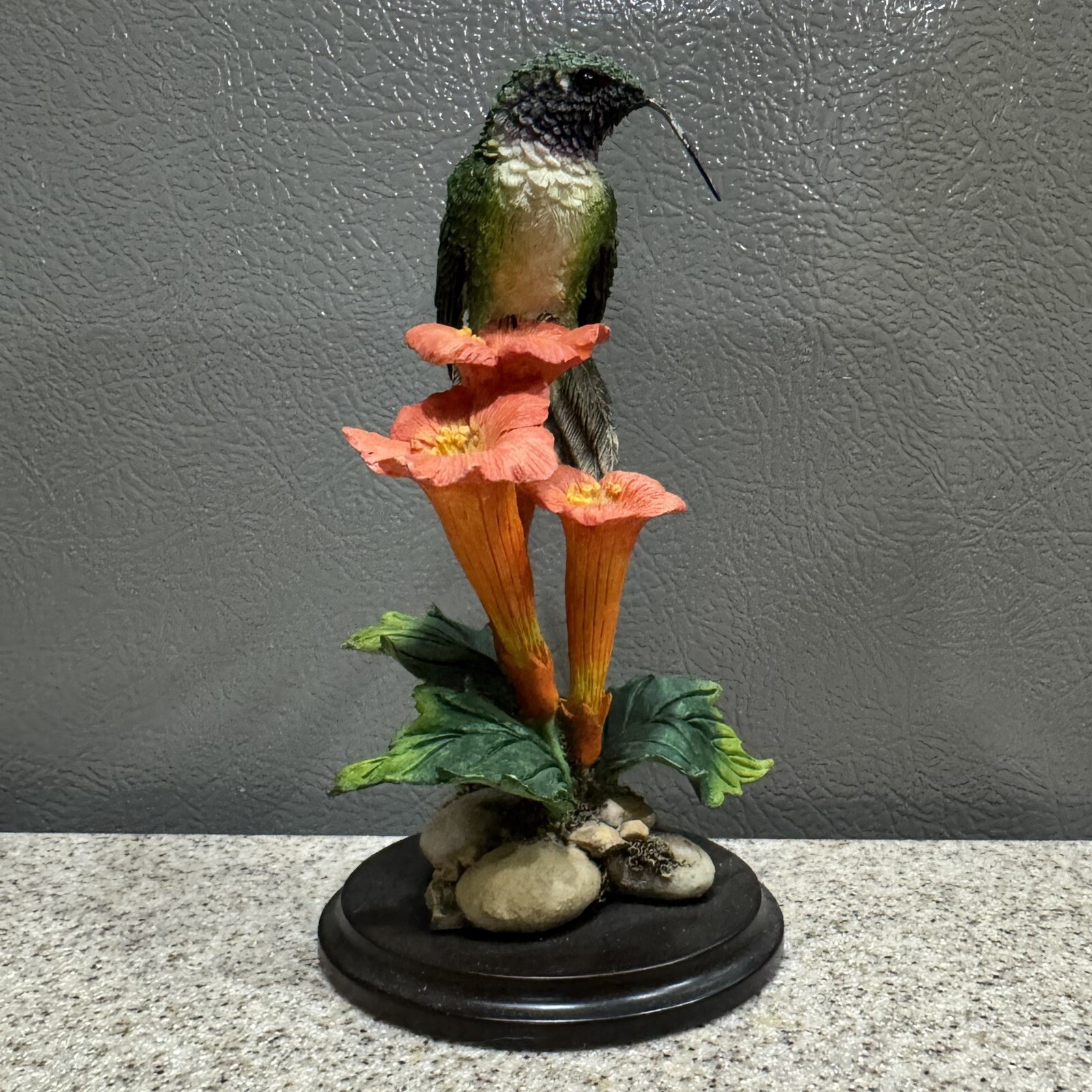 Vtg Country Artists Ruby-Throated Hummingbird Trumpet Creeper 02882 Signed CB