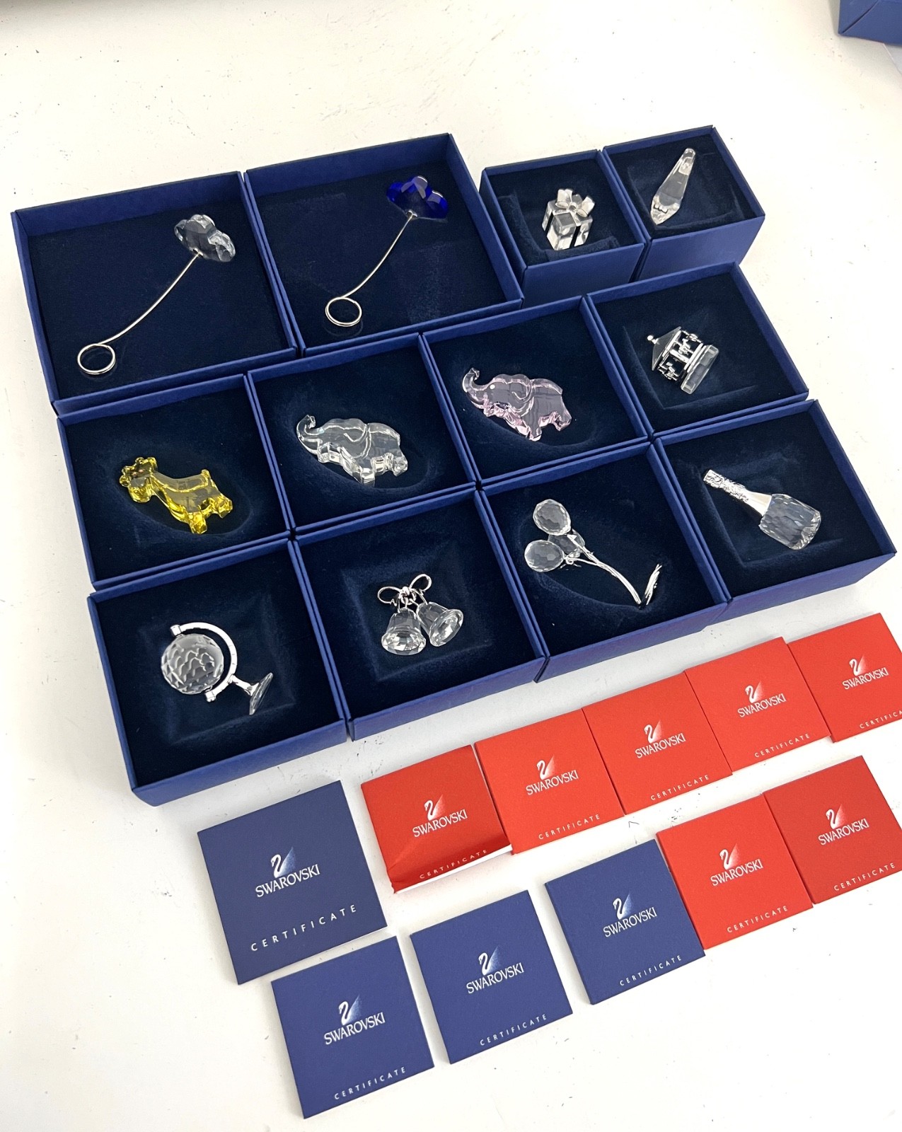 Swarovski 12 Pieces Crystal Miniature Figurines – Collection # 10