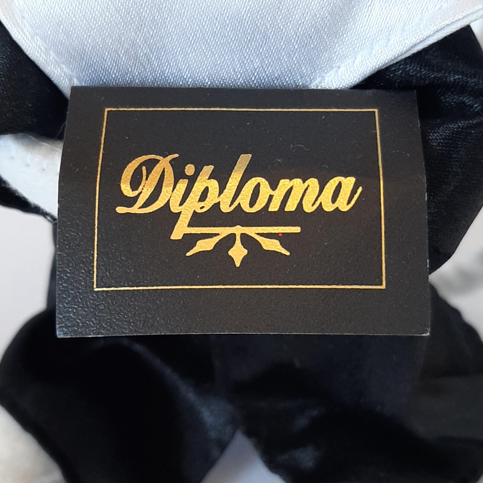 Annalee Graduate Mouse Cap and Gown Diploma Black and White Unisex NOS w/Hangtag