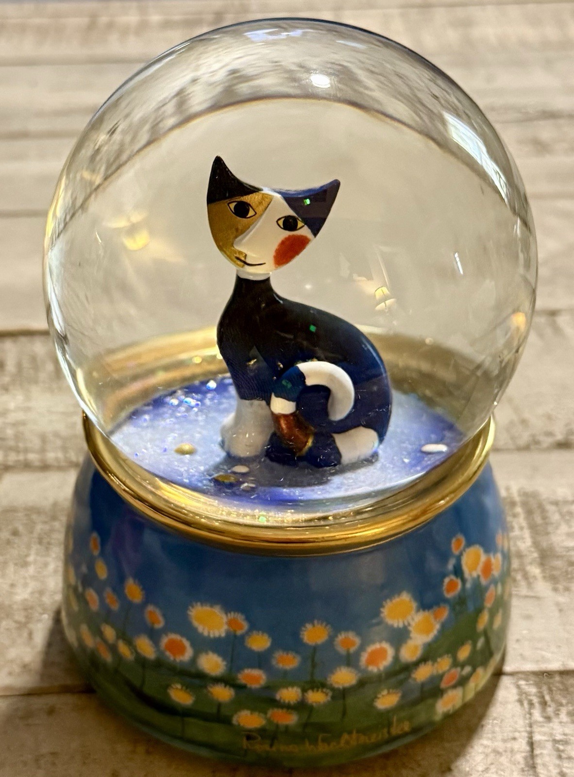 Goebel Porcelain Rosina Wachtmeister Musical Snow Globe Massimo WORKS
