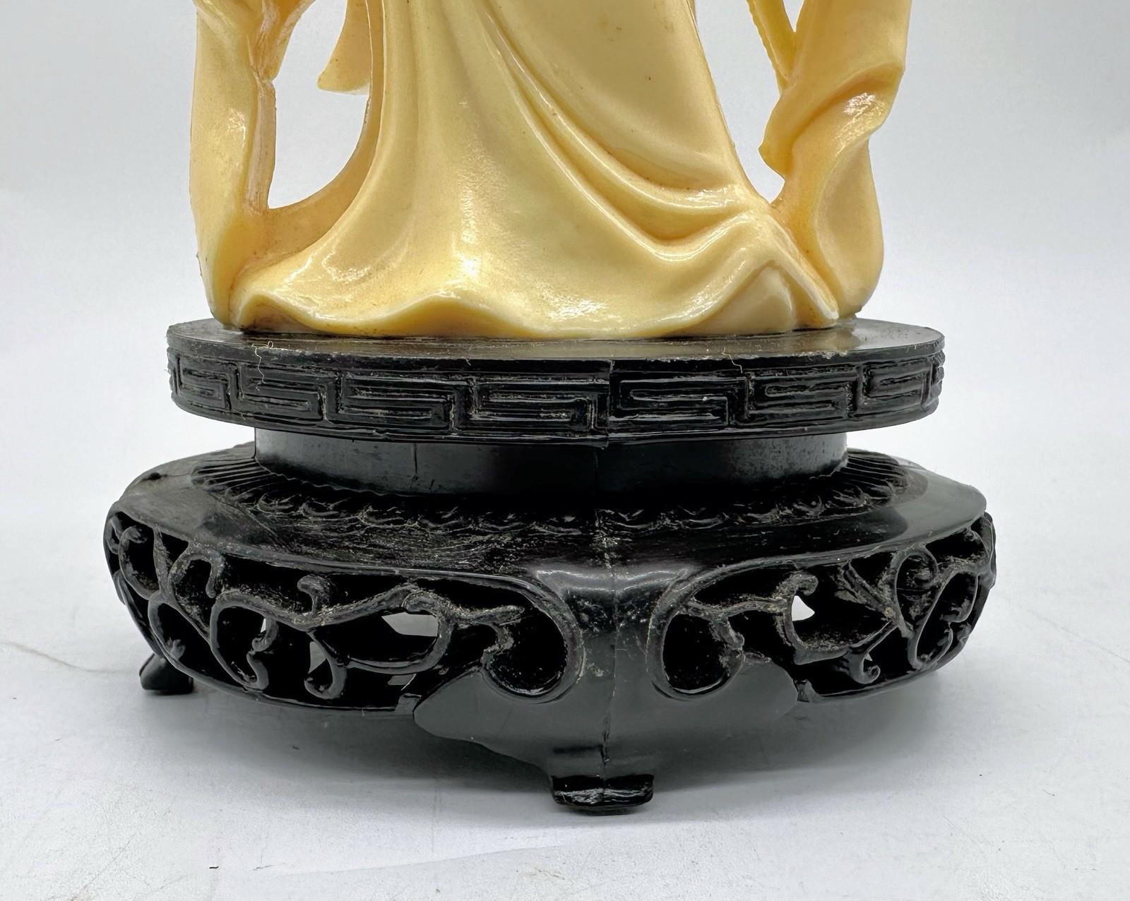 Vintage Vita Hong Kong Geisha Girl Asian Woman Celluloid Figurine Statue Painted