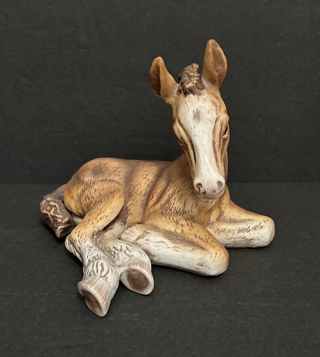 Vintage 1980 Buddy Clydesdale foal Roger J Brown River Shore Porcelain Figurine