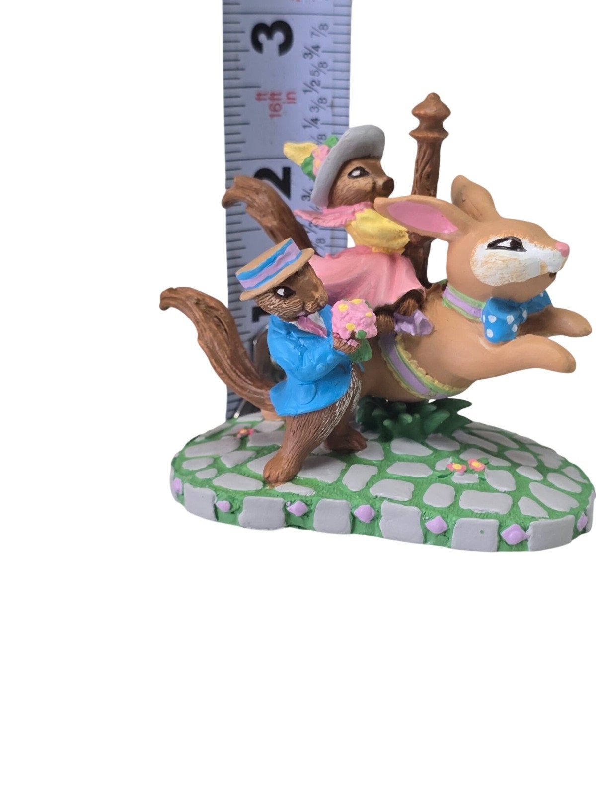 Avon 1993 Easter Bunny Collectible Figurine Storybook Scene Kathy Jeffers