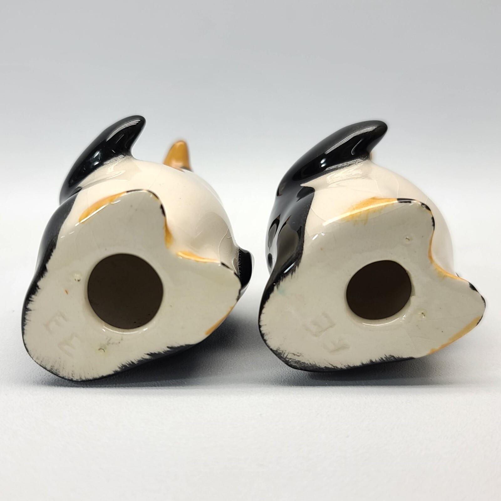 ⭐️ (5pc) Porcelain Adelie Penguin Figurine Lot Signed EE – 3.5″ & 4.5″ Tall
