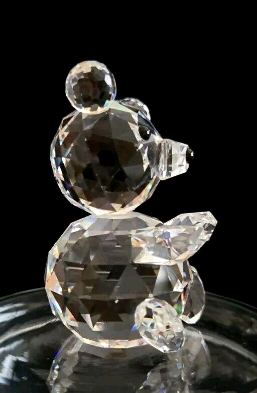 SWAROVSKI Large Teddy Bear Silver Crystal Collection 1st Edition 7637 50 3″