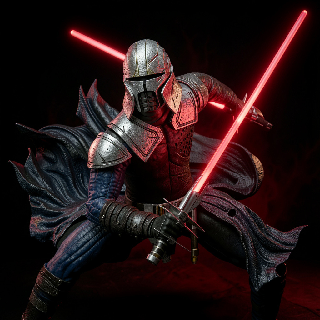 Starkiller Force Unleashed Star Wars! Printed 16k Res! HandPainted or Unpainted!