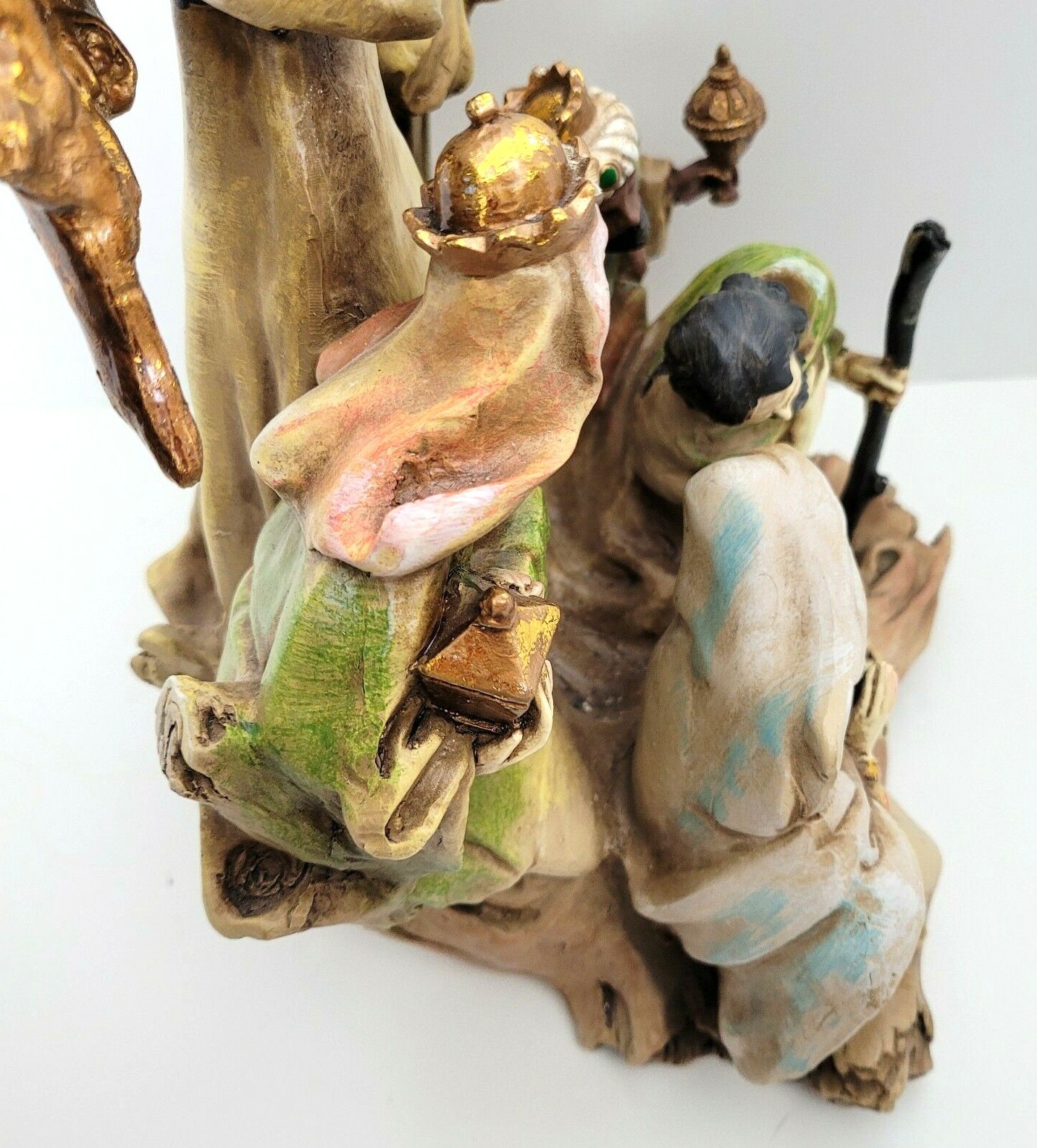 Nativity Scene Large Tabletop Statue 14″ Tall by 12″ Across Heavy 5.9 Lbs. READ