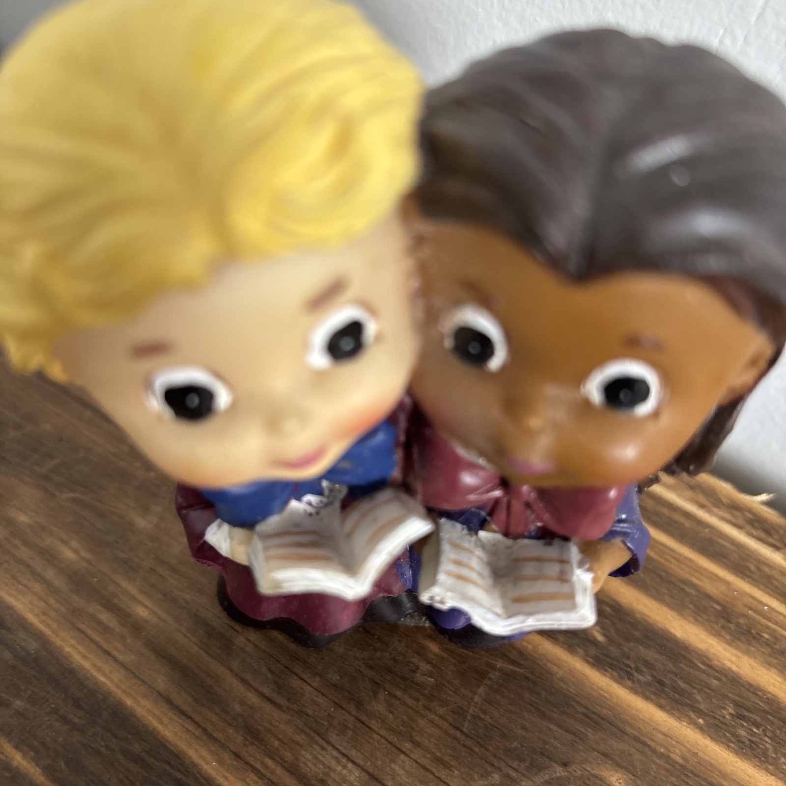 Tender Times Singing Girls Figurine 4 Inch Vintage Choir Children Cute