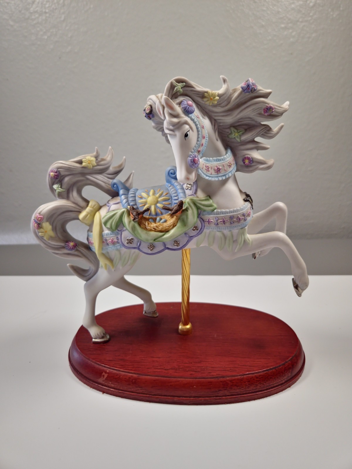 Lenox Springtime Carousel Animals Horse 2001 Porcelain Figurine