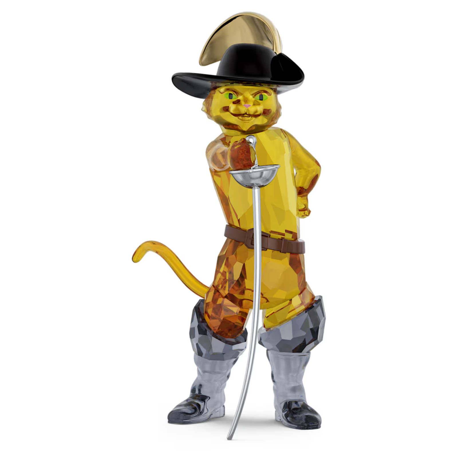 SWAROVSKI PUSS IN BOOTS SHREK CRYSTAL FIGURE FIGURINE BRAND NEW WITH BOX