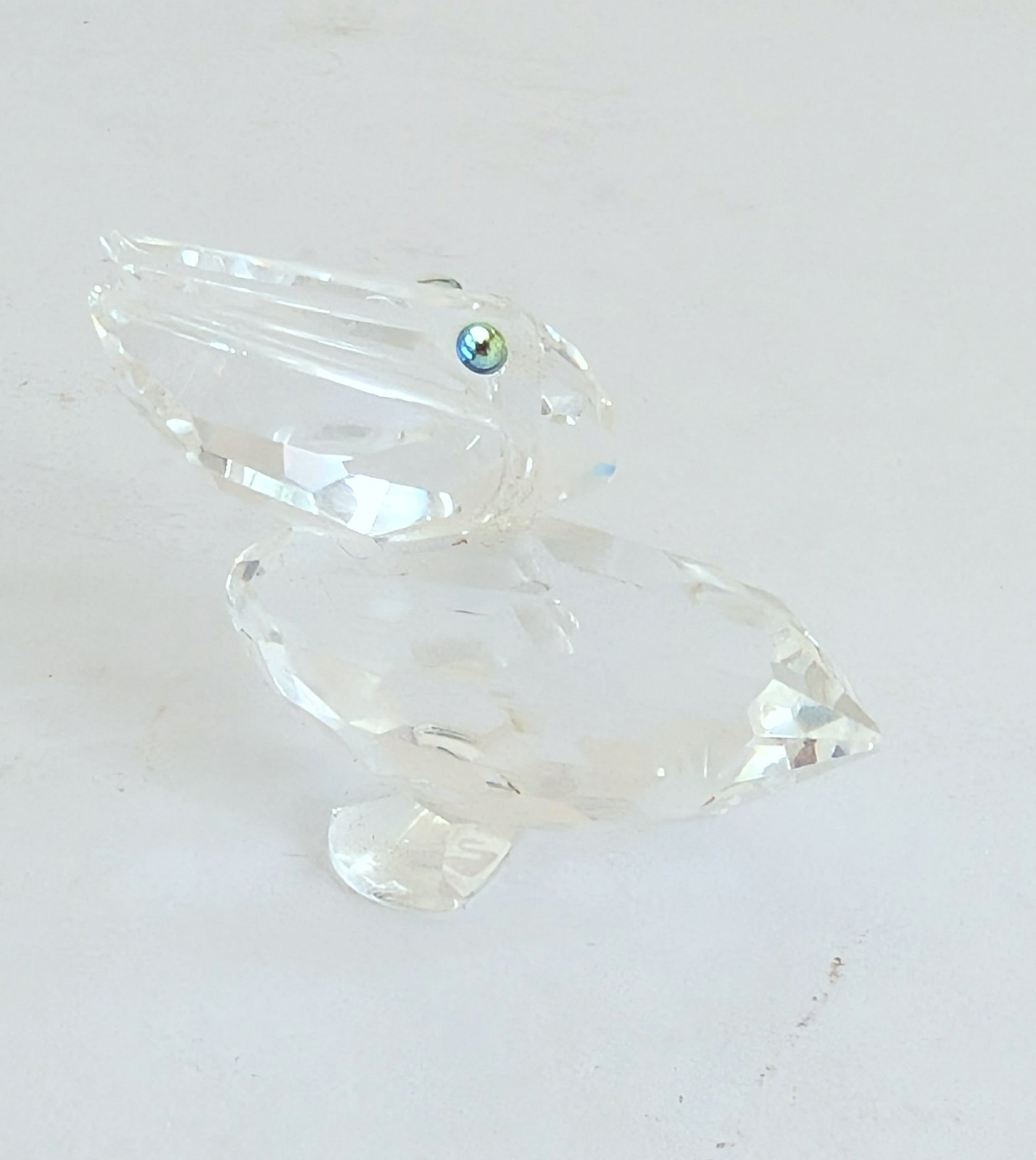 Swarovski Crystal Pelican #7679 Ocean Sea Bird Mini Figurine 1″ Tall x 1.5″ Wide