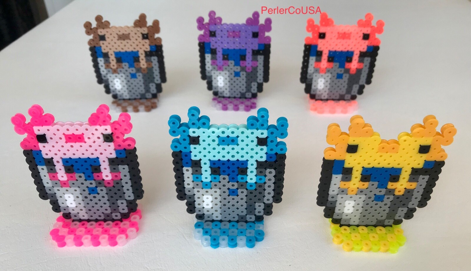 Mine Craft Pink Axolotl Removable Limbs 3D Puzzles Stocking Stuffers Cake Topper