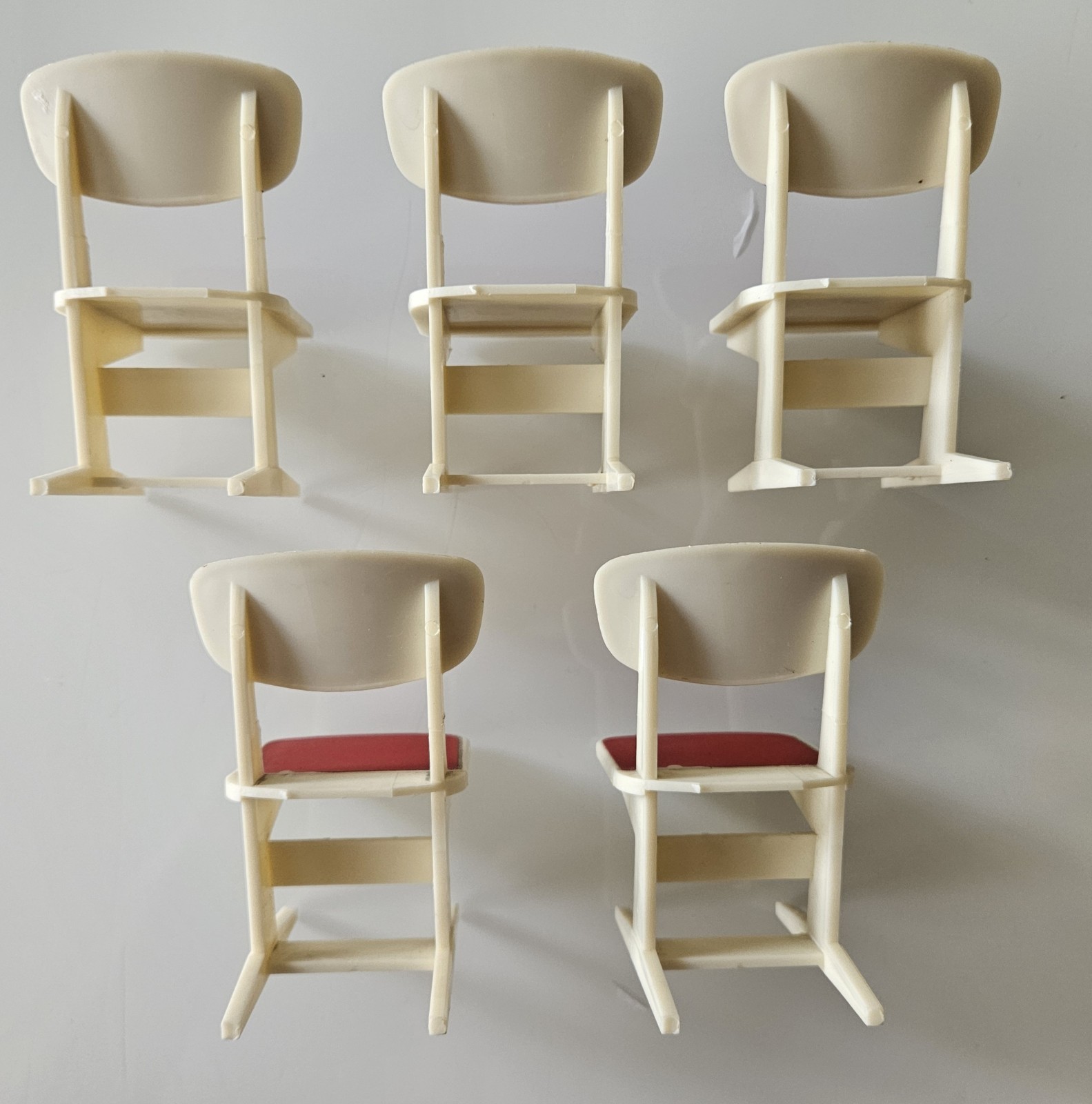 Vintage Kunstlerschunz West Germany Dollhouse Classroom Furniture Set 1960s