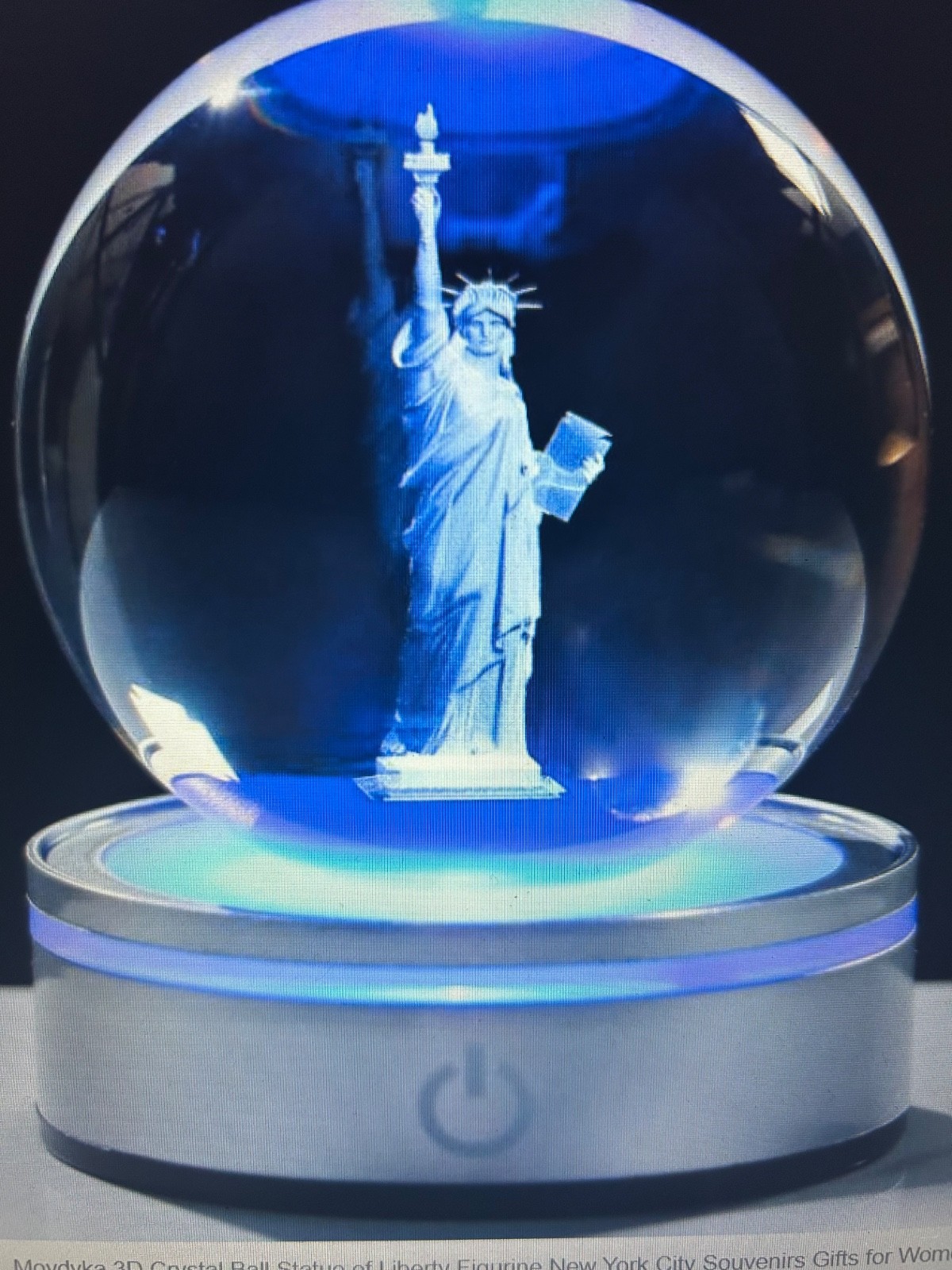 3D Crystal Ball Statue of Liberty New York Souvenirs Gifts for Women Men Snow…