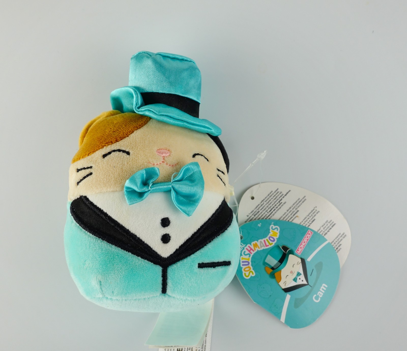 Squishmallows Monopoly Cam Cat Mascot Adult Collectible Desktop Decoration NWT