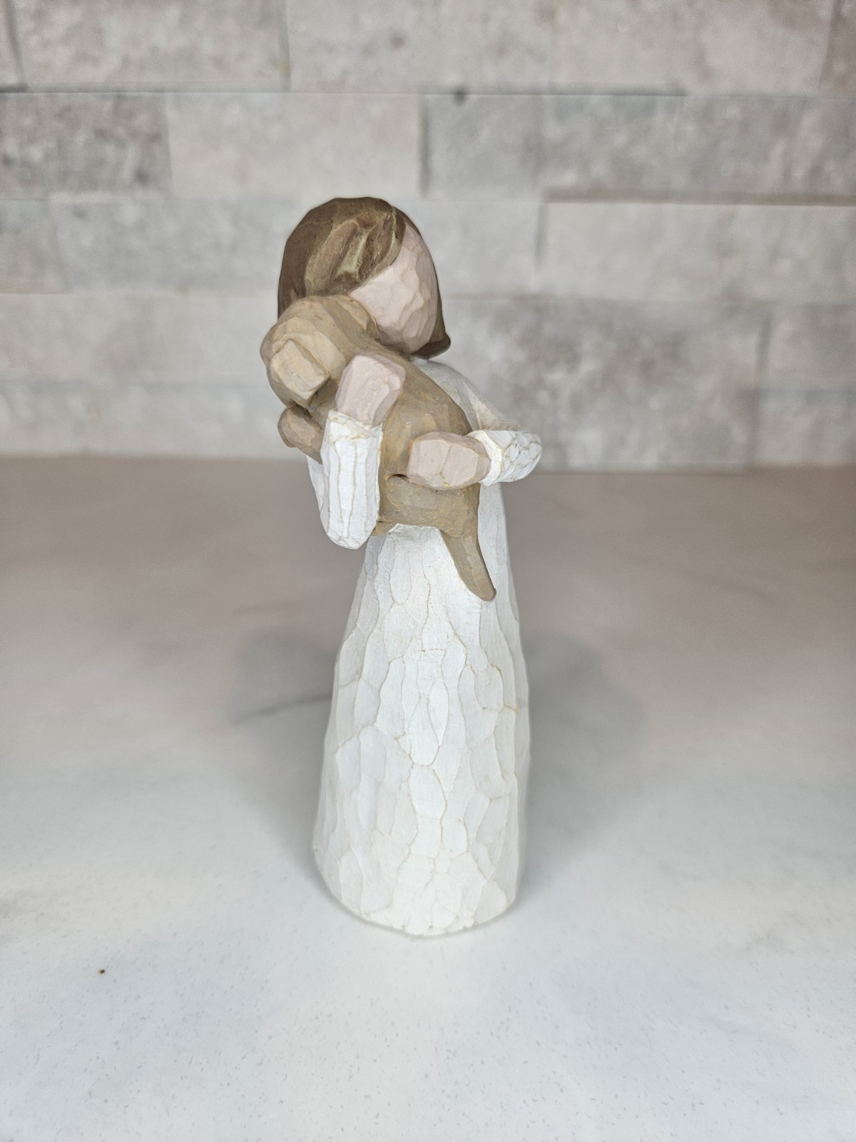 Vintage Willow Tree “Angel of Friendship” Holding Puppy Dog Over Shoulder (1999)