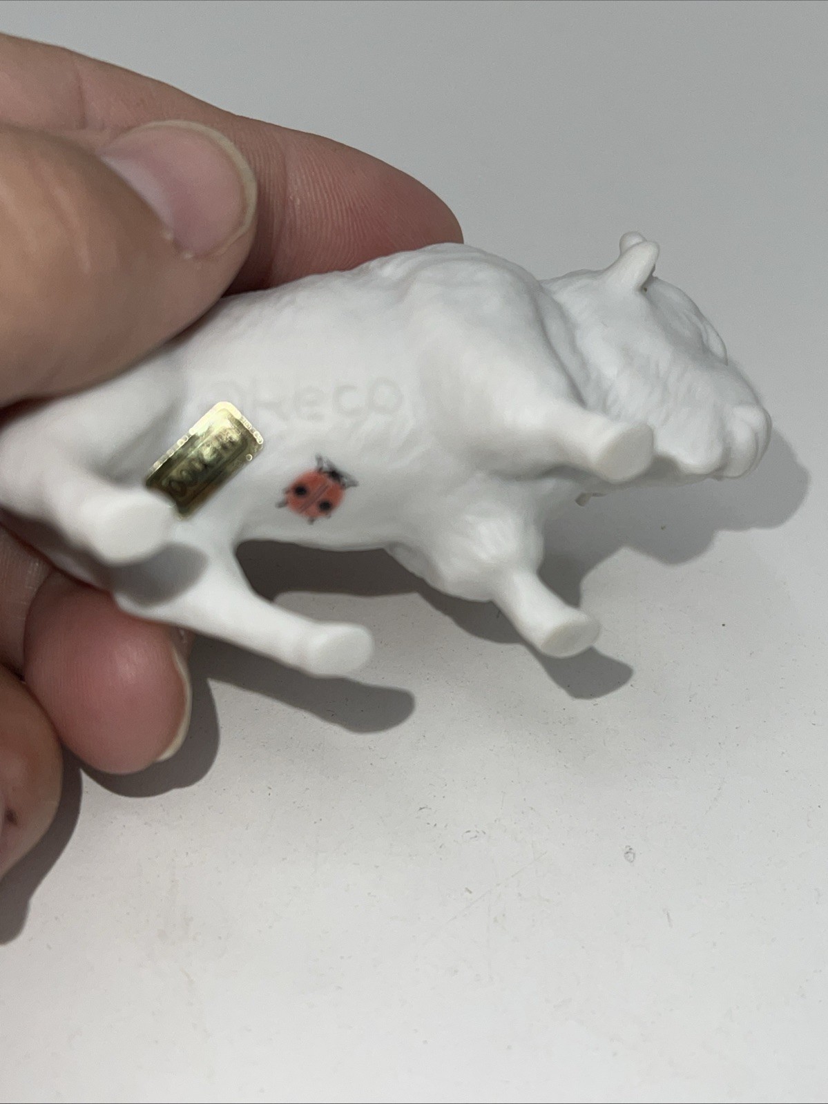 Reco Ceramic Bull Figure Not Painted 3.25” X 2” Mexico