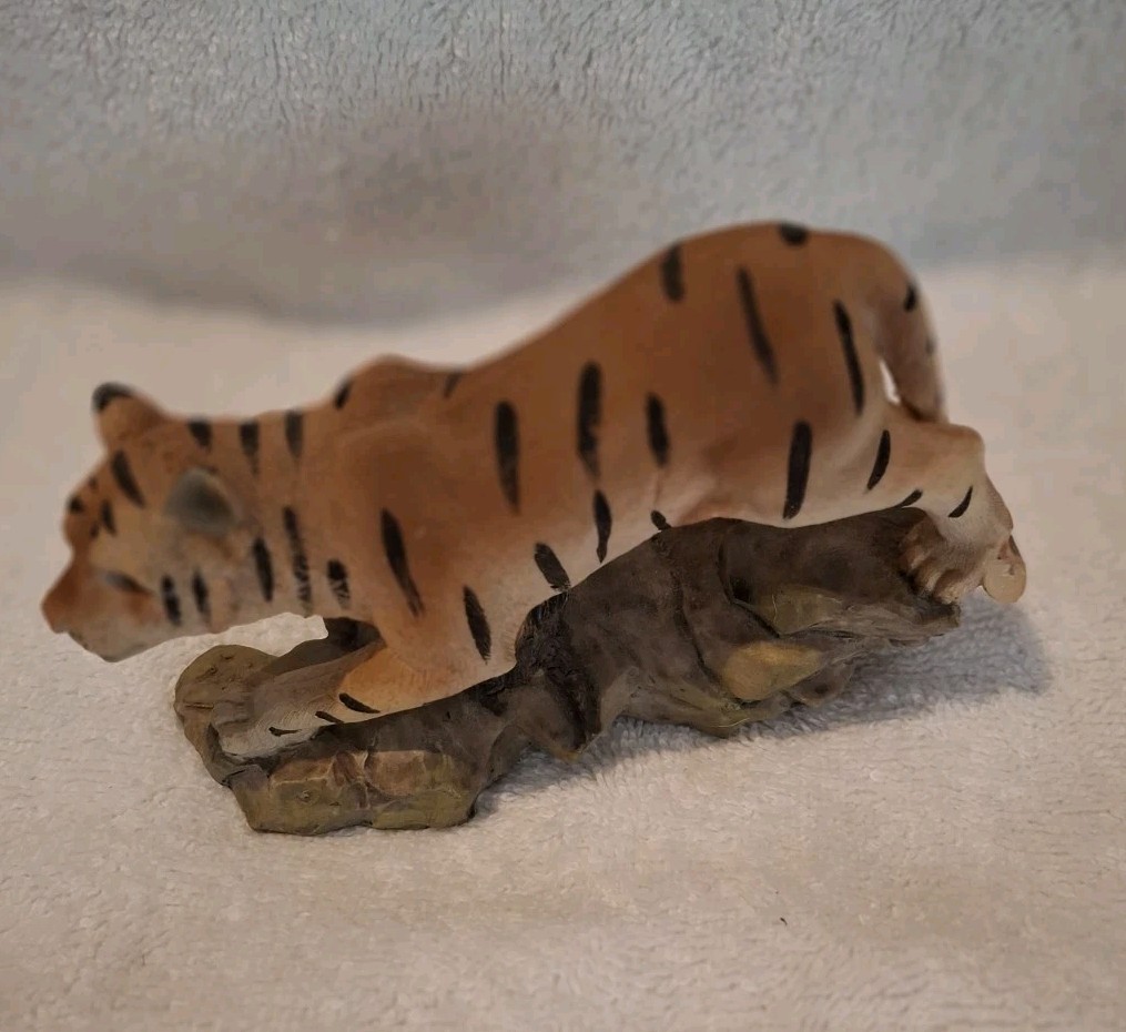 Tiger On Rocks Figurine