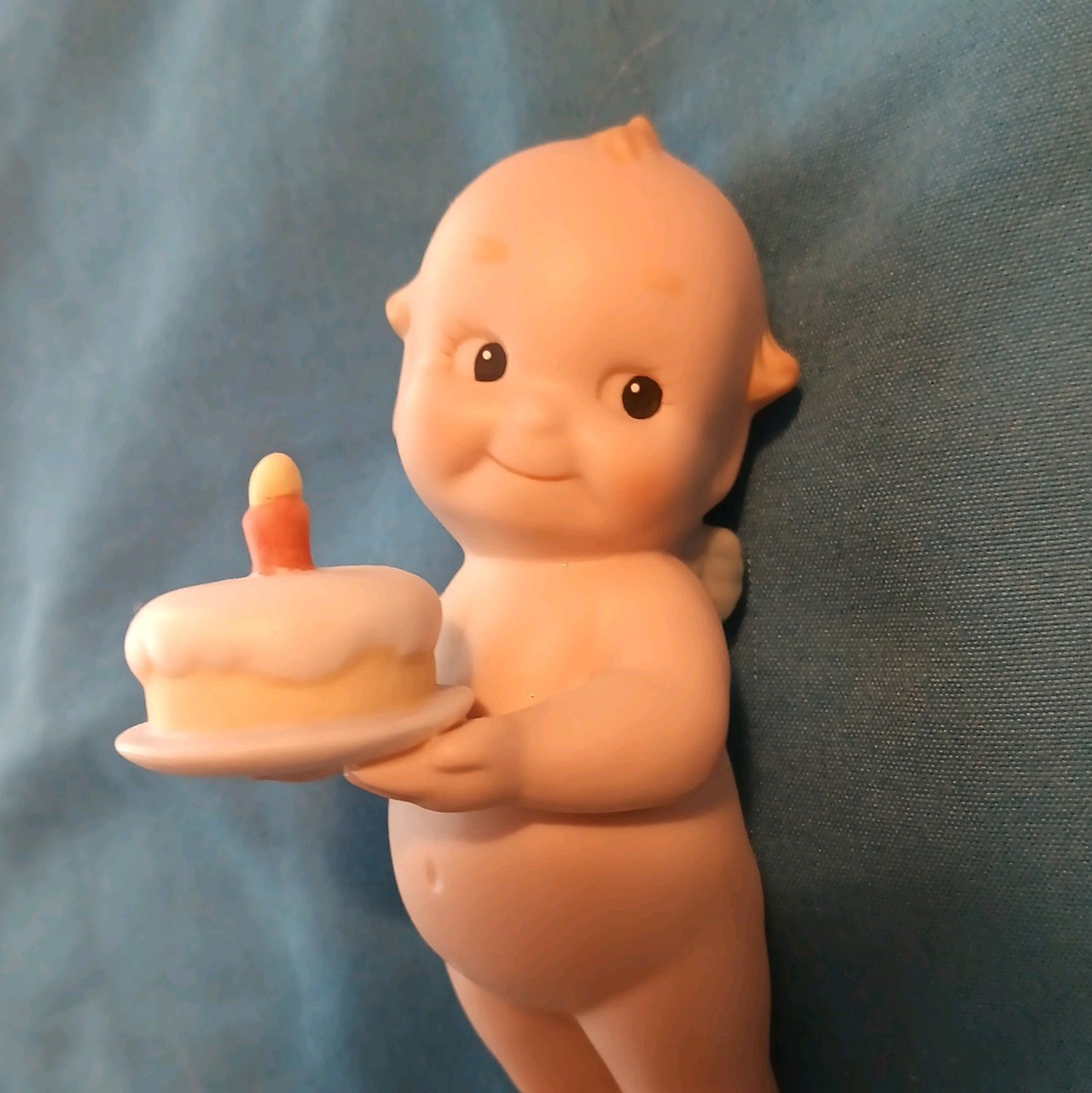 Jesco Kewpie Doll Ceramic Figure Birthday 1 Candle Figurine Vintage