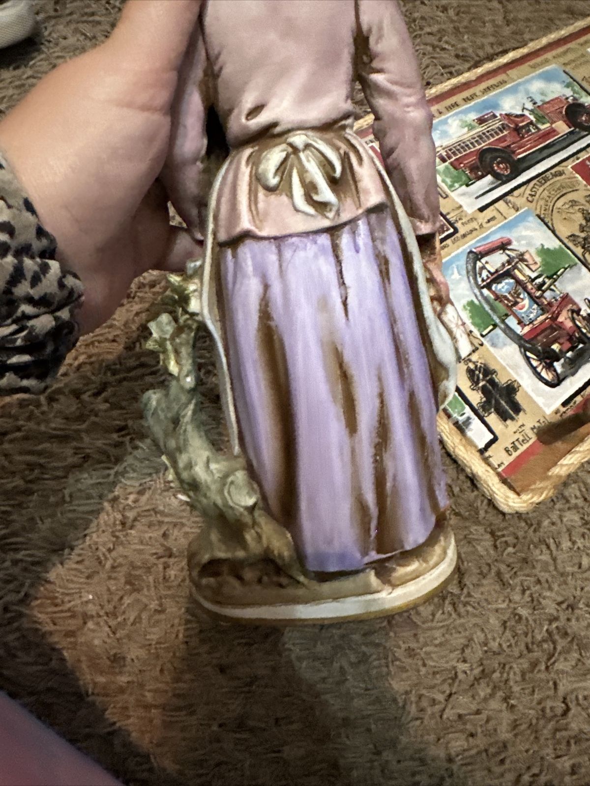 vintage homco figurine Old Woman With Goose 13.5 Inch