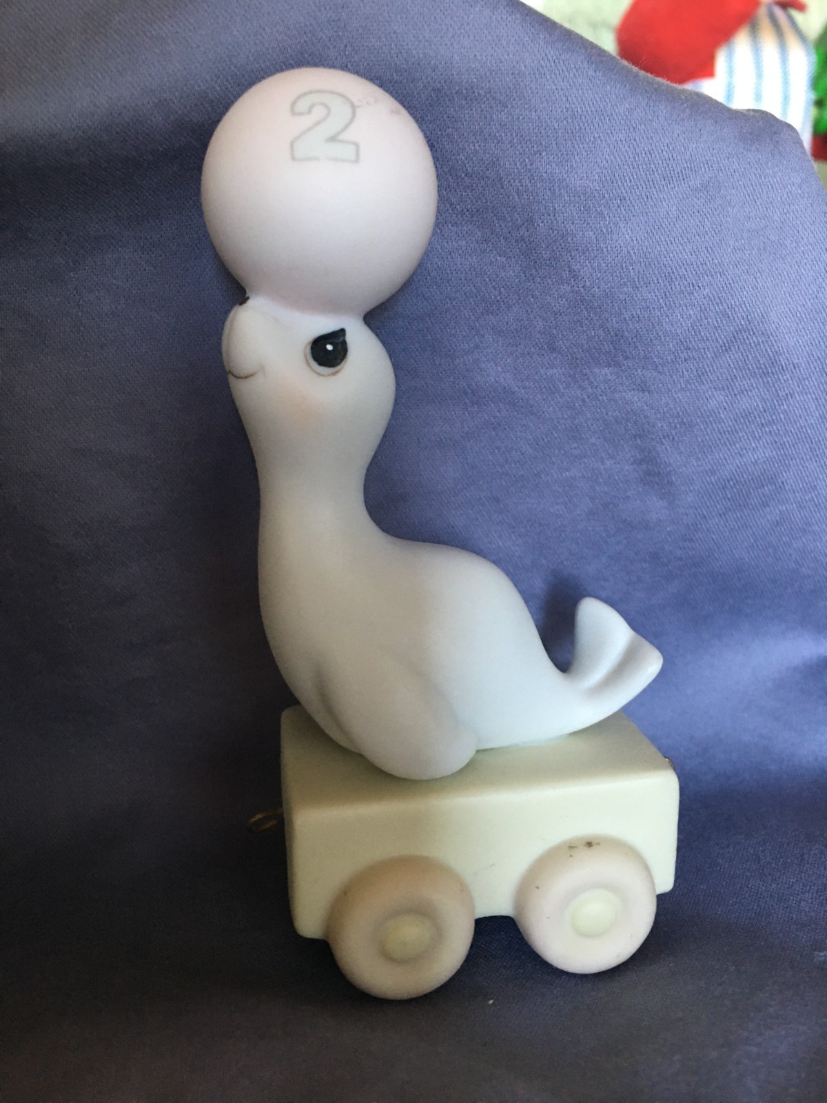PRECIOUS MOMENTS BIRTHDAY SEAL , 3 3/4in age 2, God Bless you on your Birthday