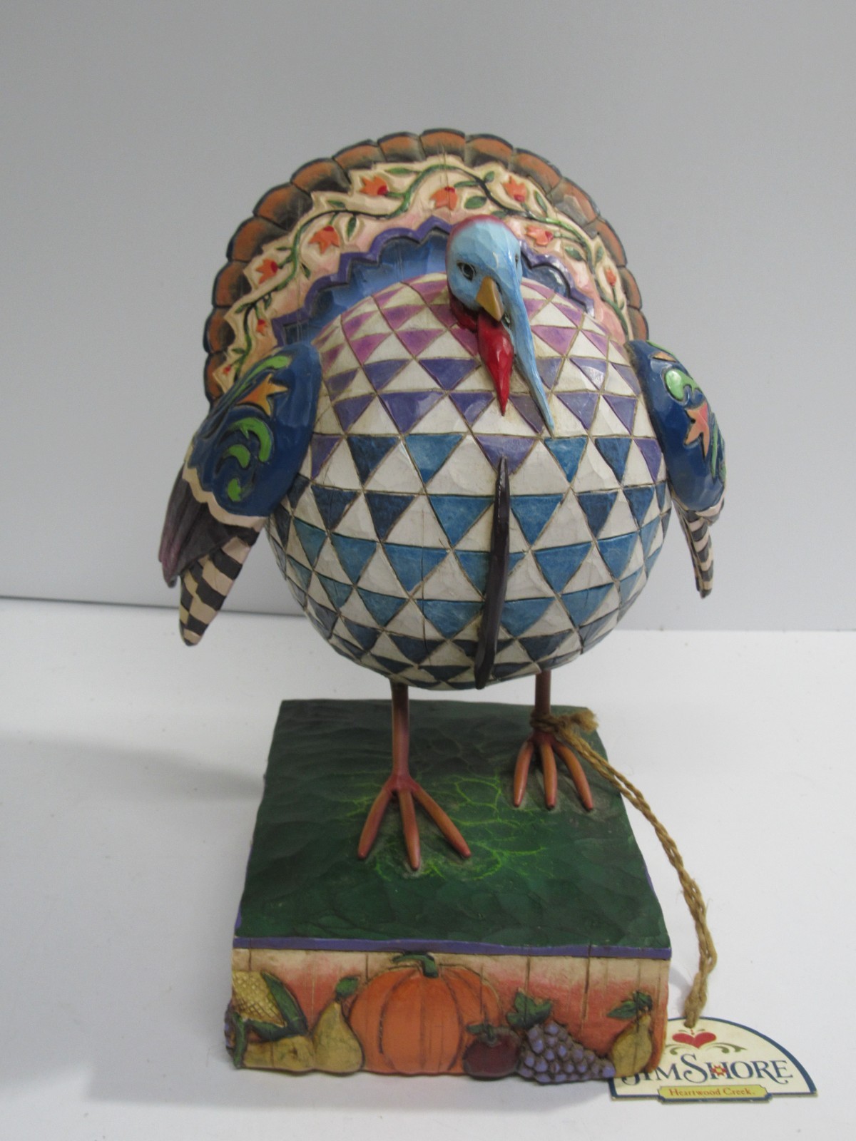 Jim Shore Heartwood Creek “Strutting Proud” Thanksgiving Turkey 2005 Retired