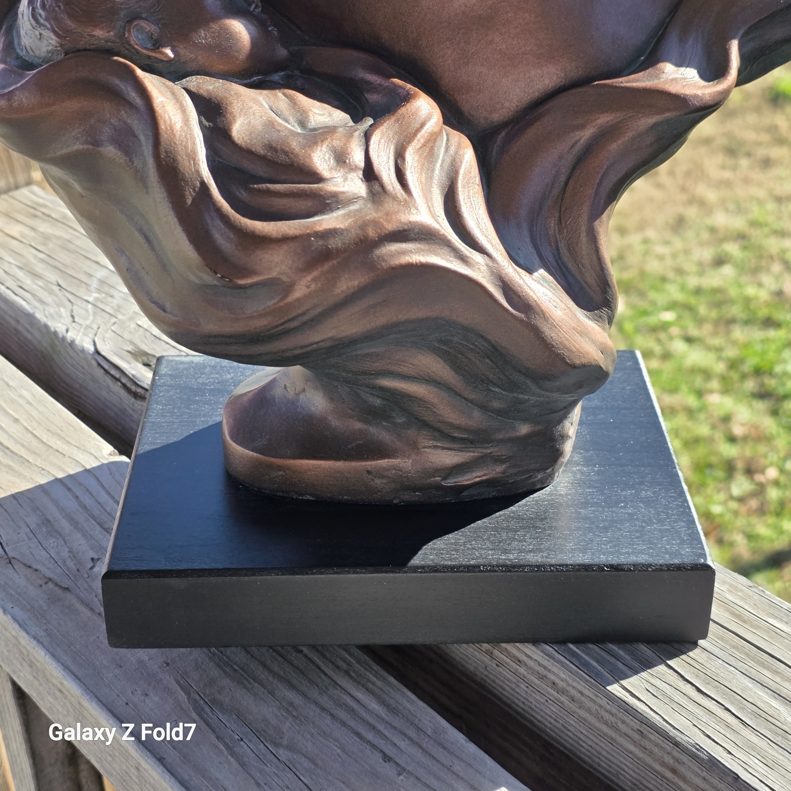 Austin Sculpture Signed HEATH Mother Child Sweet Lullaby 1991 Mom Baby Bust Alic