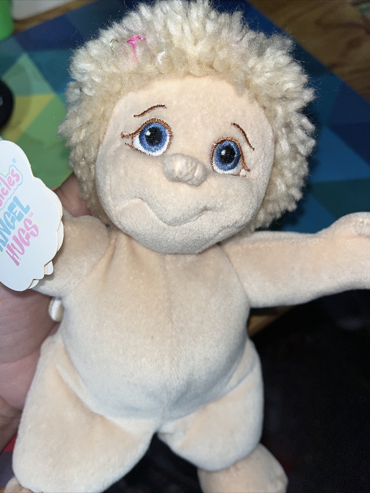 1998 DREAMSICLES ANGEL HUGS Peaches STUFFED DOLL 9″ With Tags. ST2