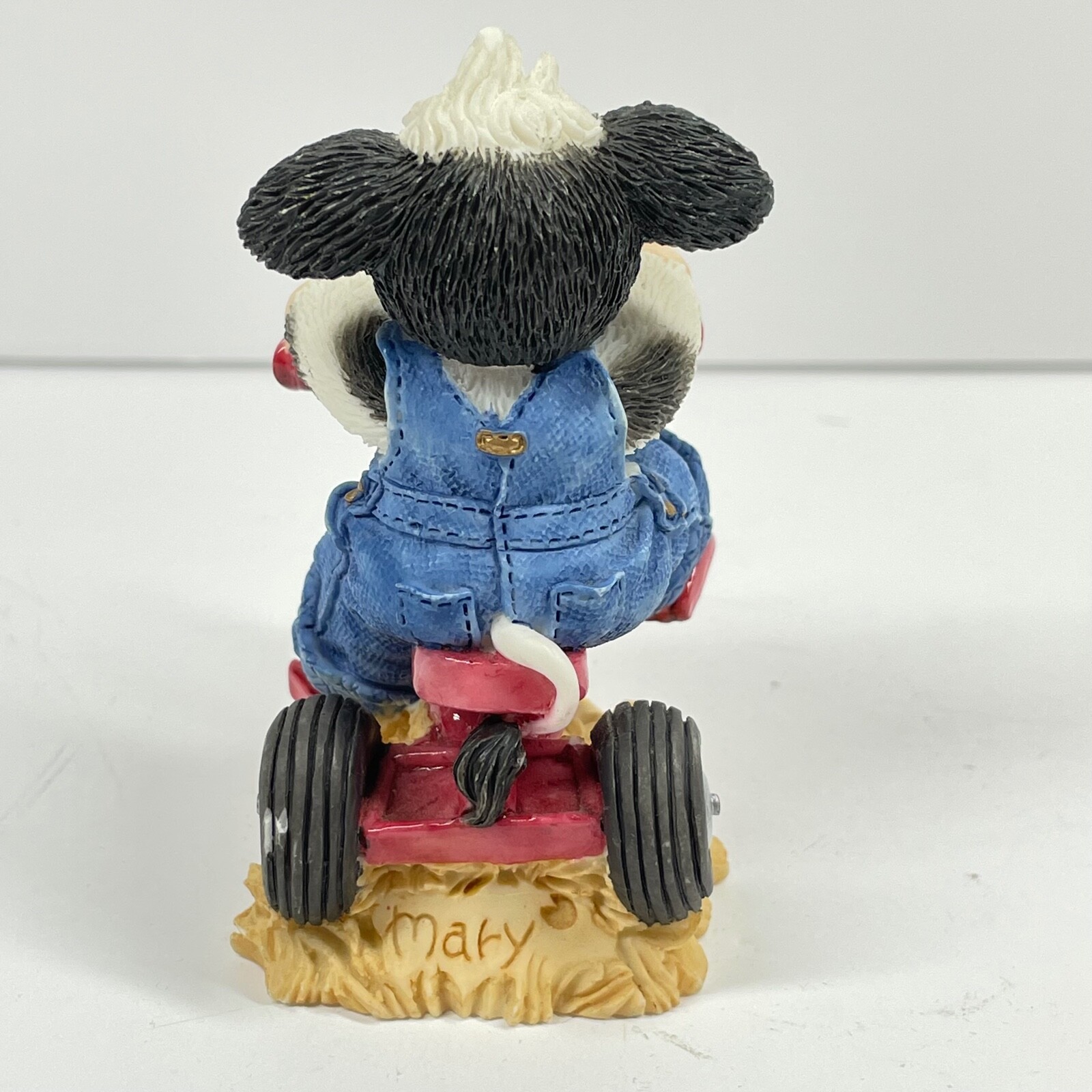 VTG Enesco Mary’s Moo Moos 1997 Ride a Tricycle Figurine #319147 Whee I’m Three