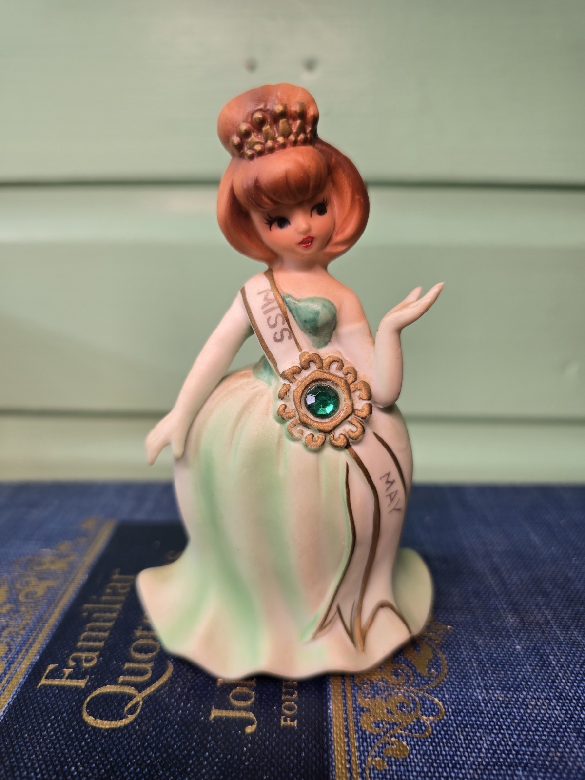 Vintage Geo Z Lefton Miss May Pageant Girl Figurine