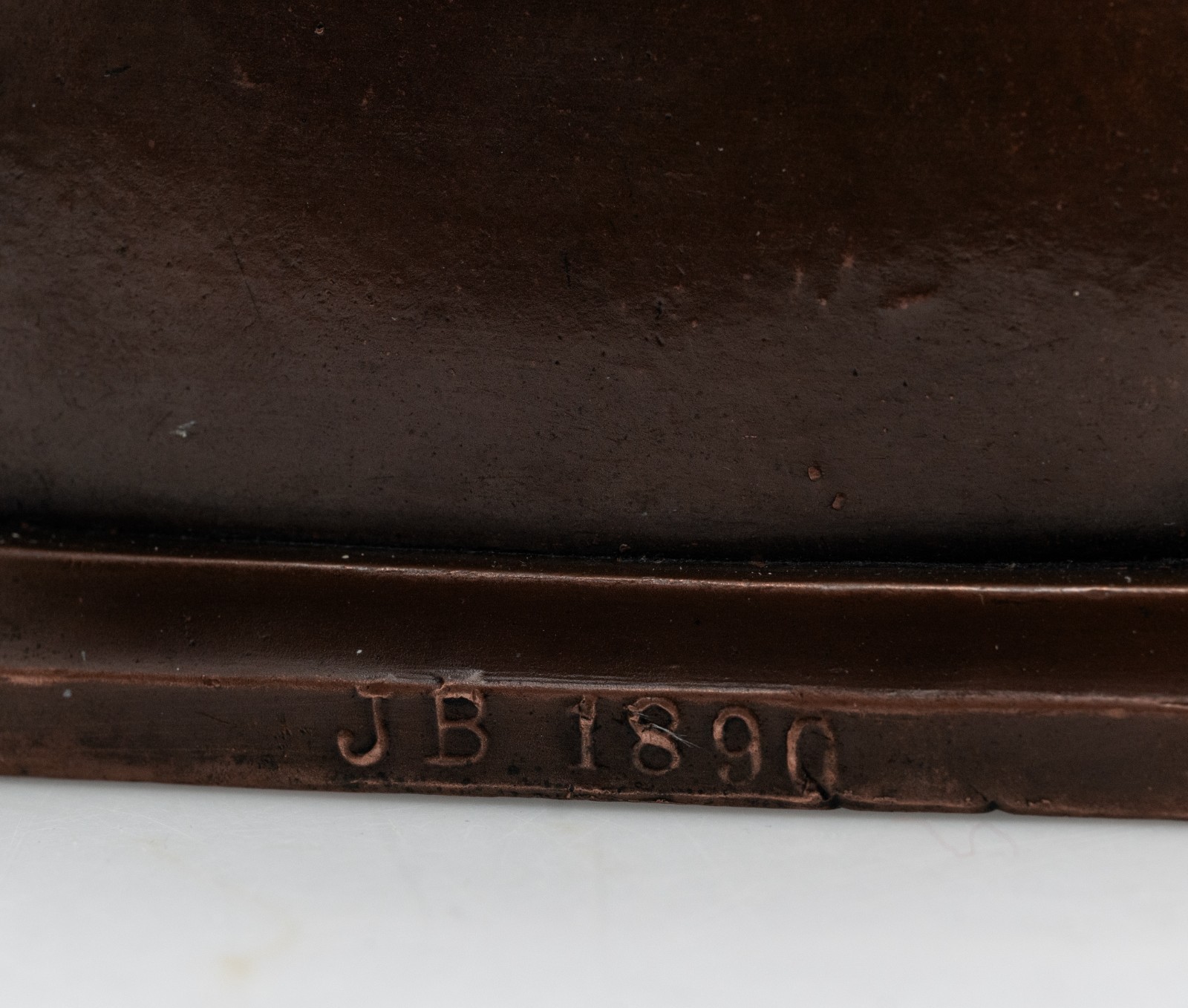 Jennings Brothers Nouveau Bronze Pot Metal / Spelter 5″ Newspaper Boy J.B. 1890